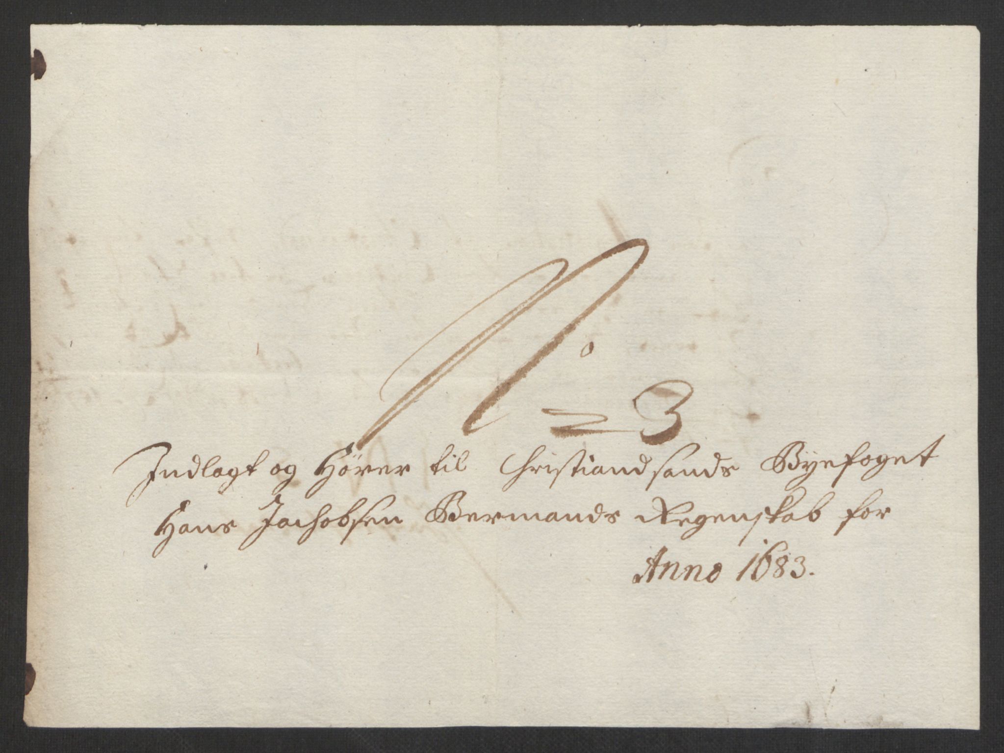 Rentekammeret inntil 1814, Reviderte regnskaper, Byregnskaper, AV/RA-EA-4066/R/Rm/L0285: [M18] Sikt og sakefall, 1681-1718, p. 24