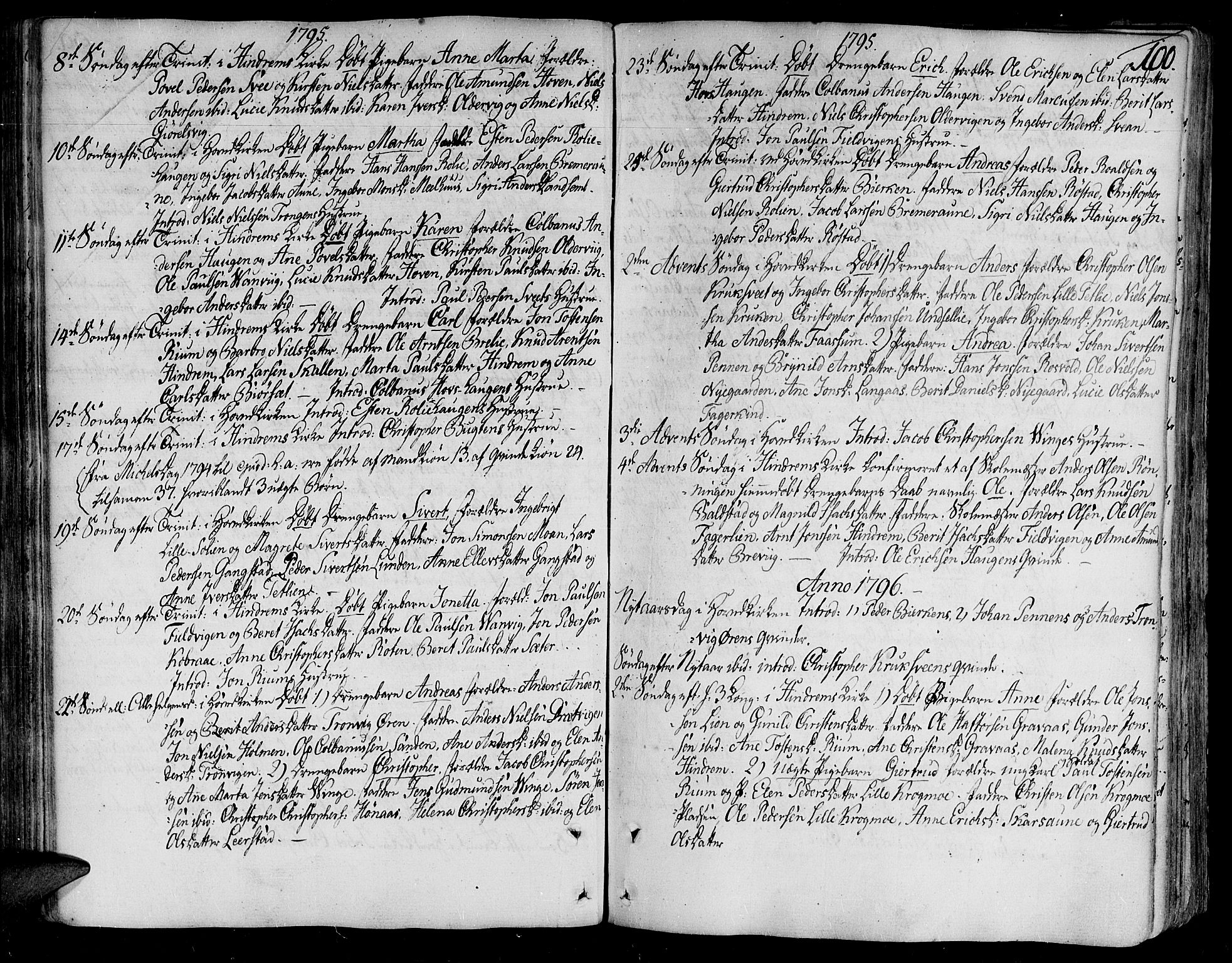 Ministerialprotokoller, klokkerbøker og fødselsregistre - Nord-Trøndelag, SAT/A-1458/701/L0004: Parish register (official) no. 701A04, 1783-1816, p. 100