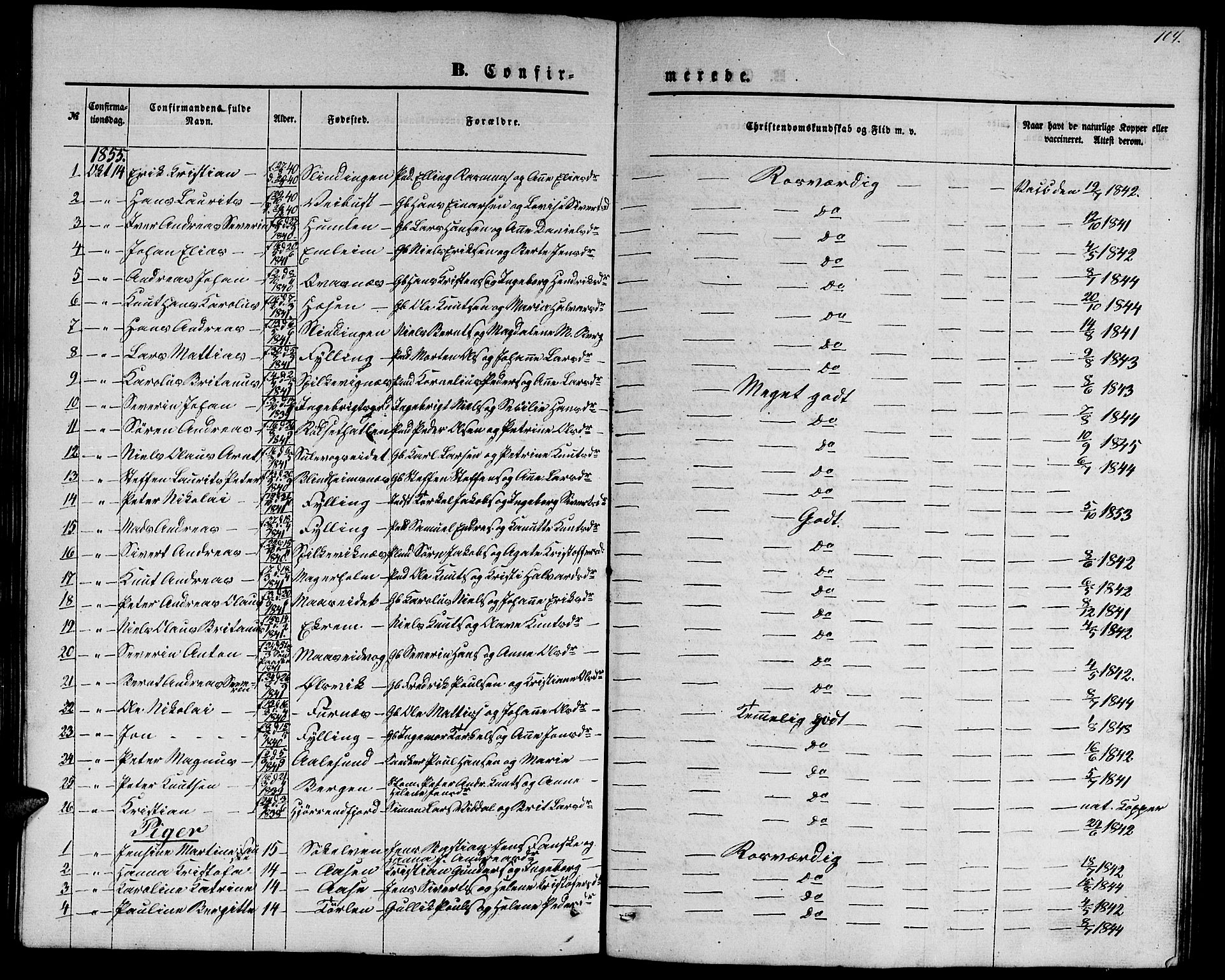 Ministerialprotokoller, klokkerbøker og fødselsregistre - Møre og Romsdal, AV/SAT-A-1454/528/L0427: Parish register (copy) no. 528C08, 1855-1864, p. 89