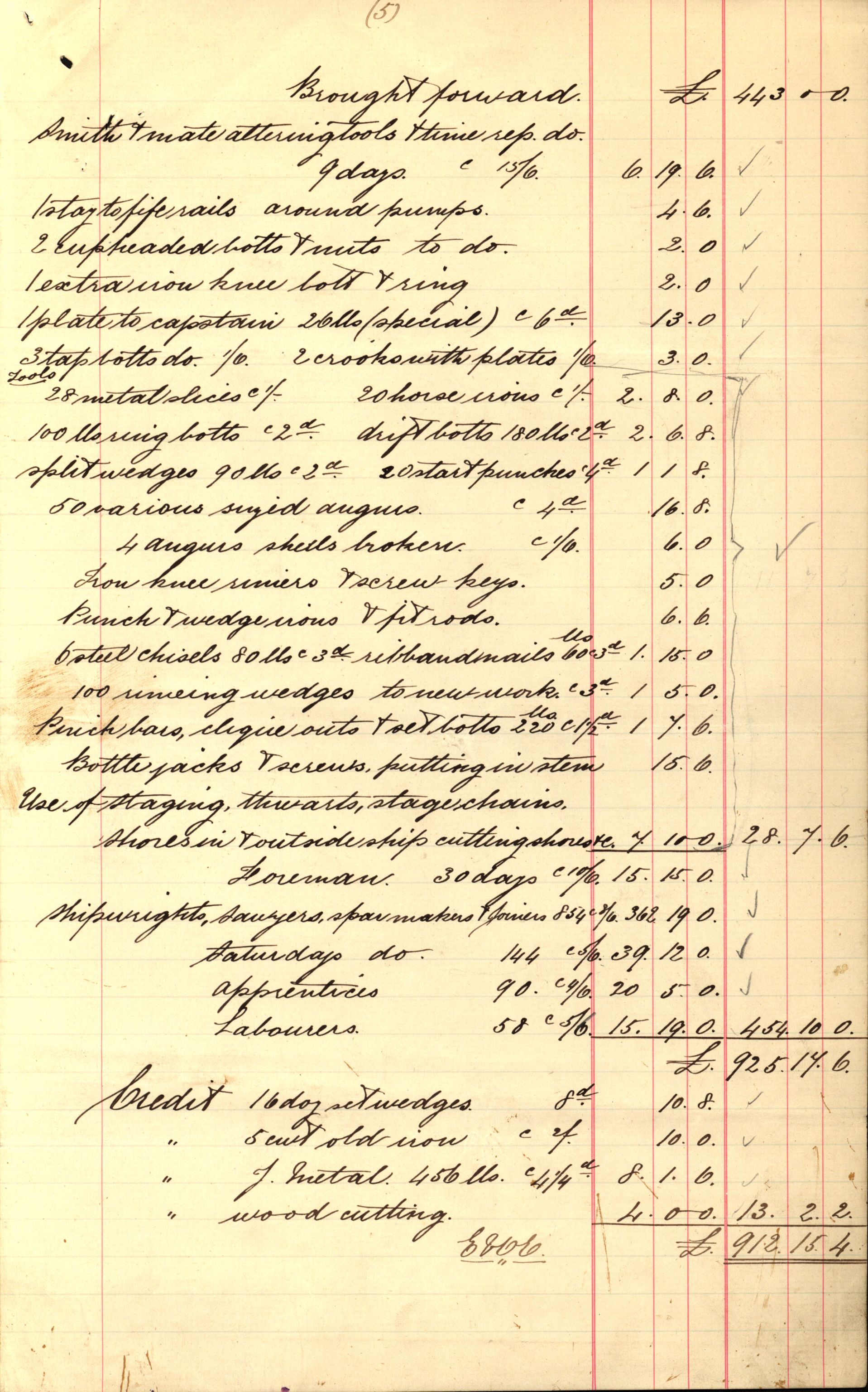 Pa 63 - Østlandske skibsassuranceforening, VEMU/A-1079/G/Ga/L0025/0008: Havaridokumenter / Talisman, Velax, 1890, p. 54