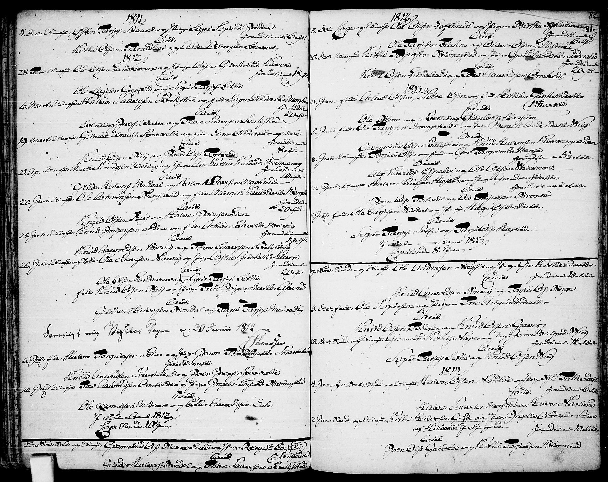 Fyresdal kirkebøker, SAKO/A-263/F/Fa/L0002: Parish register (official) no. I 2, 1769-1814, p. 81