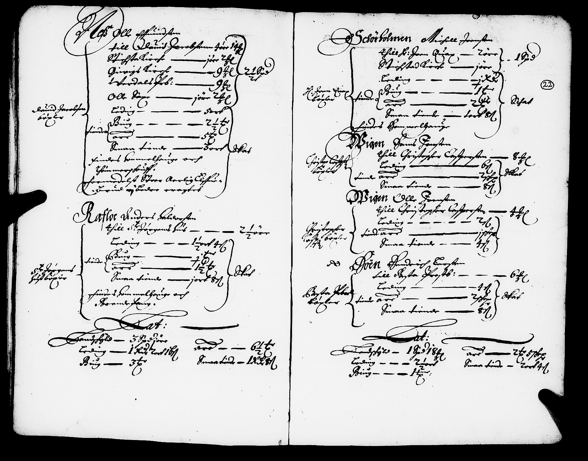 Rentekammeret inntil 1814, Realistisk ordnet avdeling, AV/RA-EA-4070/N/Nb/Nba/L0054: Stjørdal len, 1669, p. 21b-22a