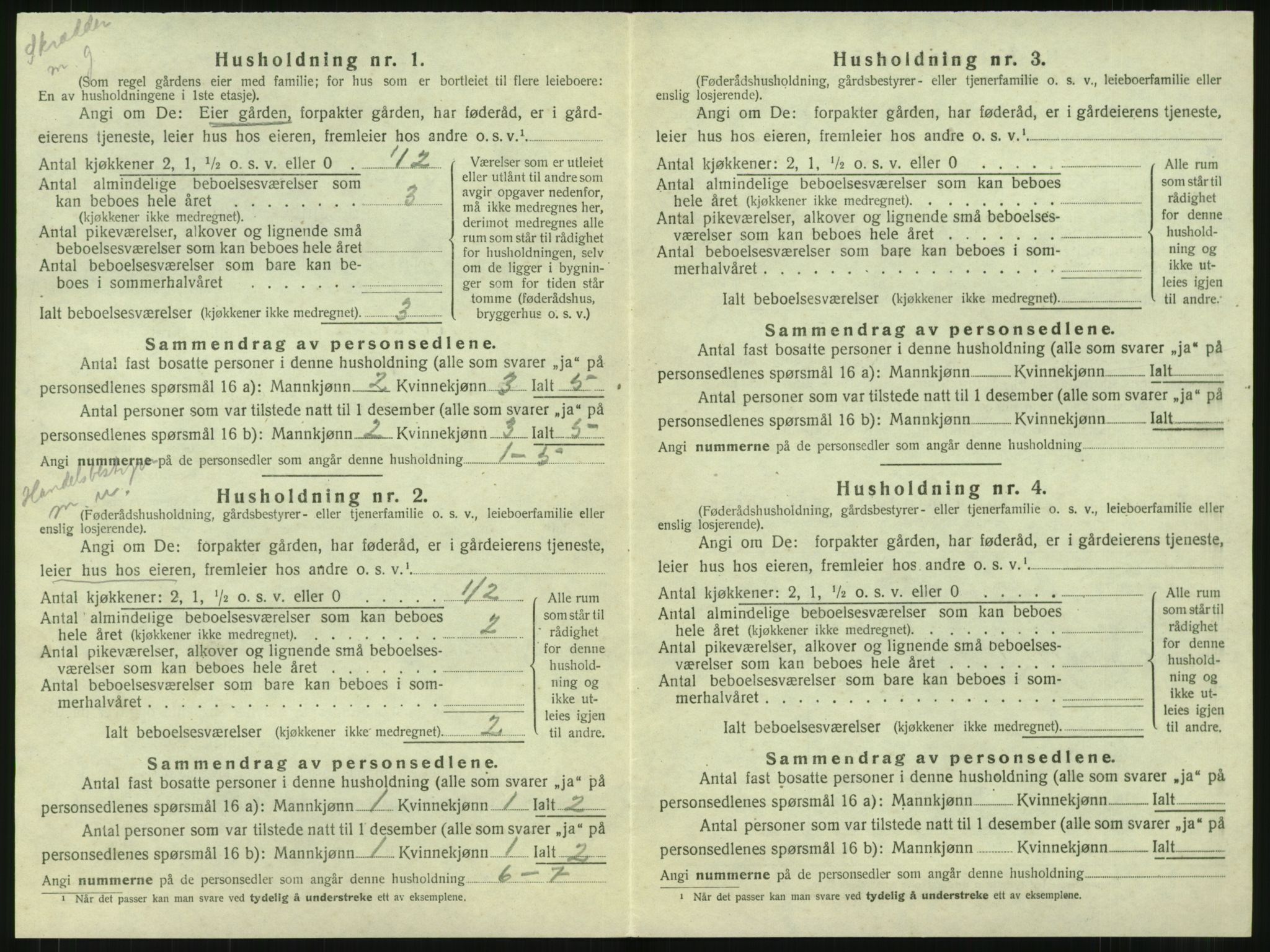 SAT, 1920 census for Haram, 1920, p. 216