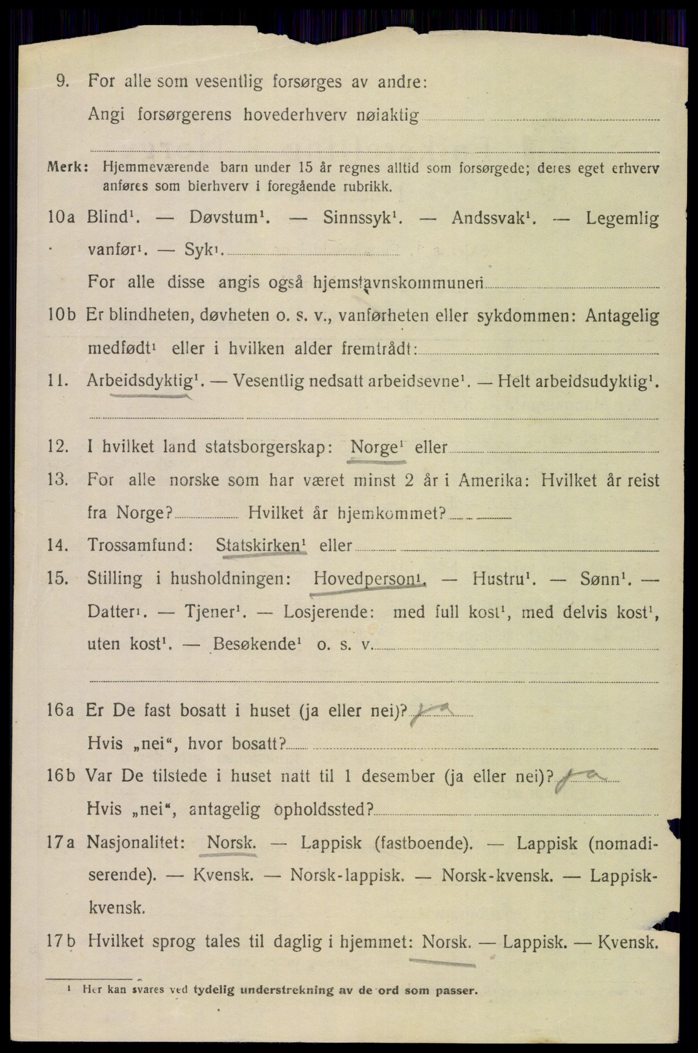 SAT, 1920 census for Borge, 1920, p. 3072