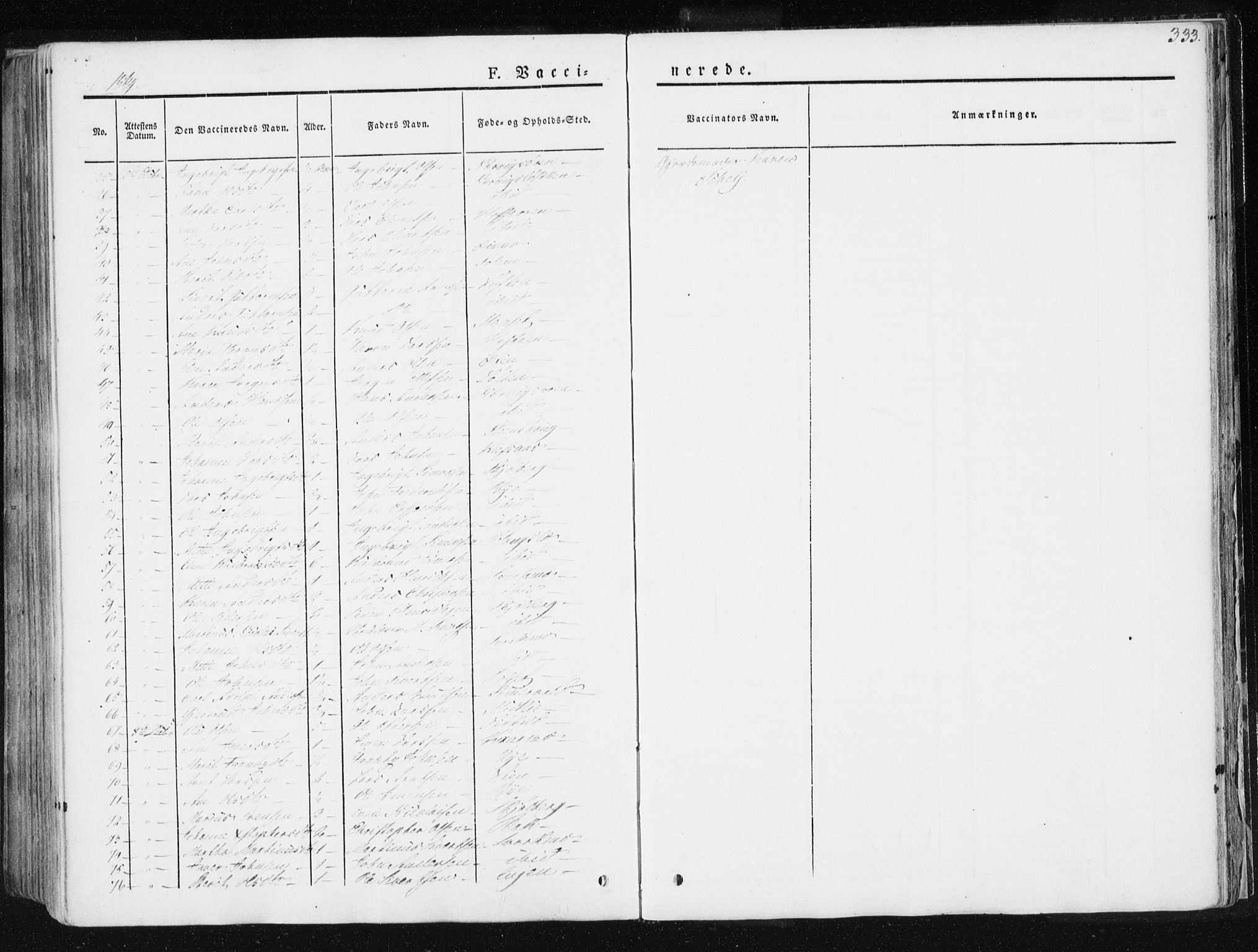 Ministerialprotokoller, klokkerbøker og fødselsregistre - Sør-Trøndelag, SAT/A-1456/668/L0805: Parish register (official) no. 668A05, 1840-1853, p. 333
