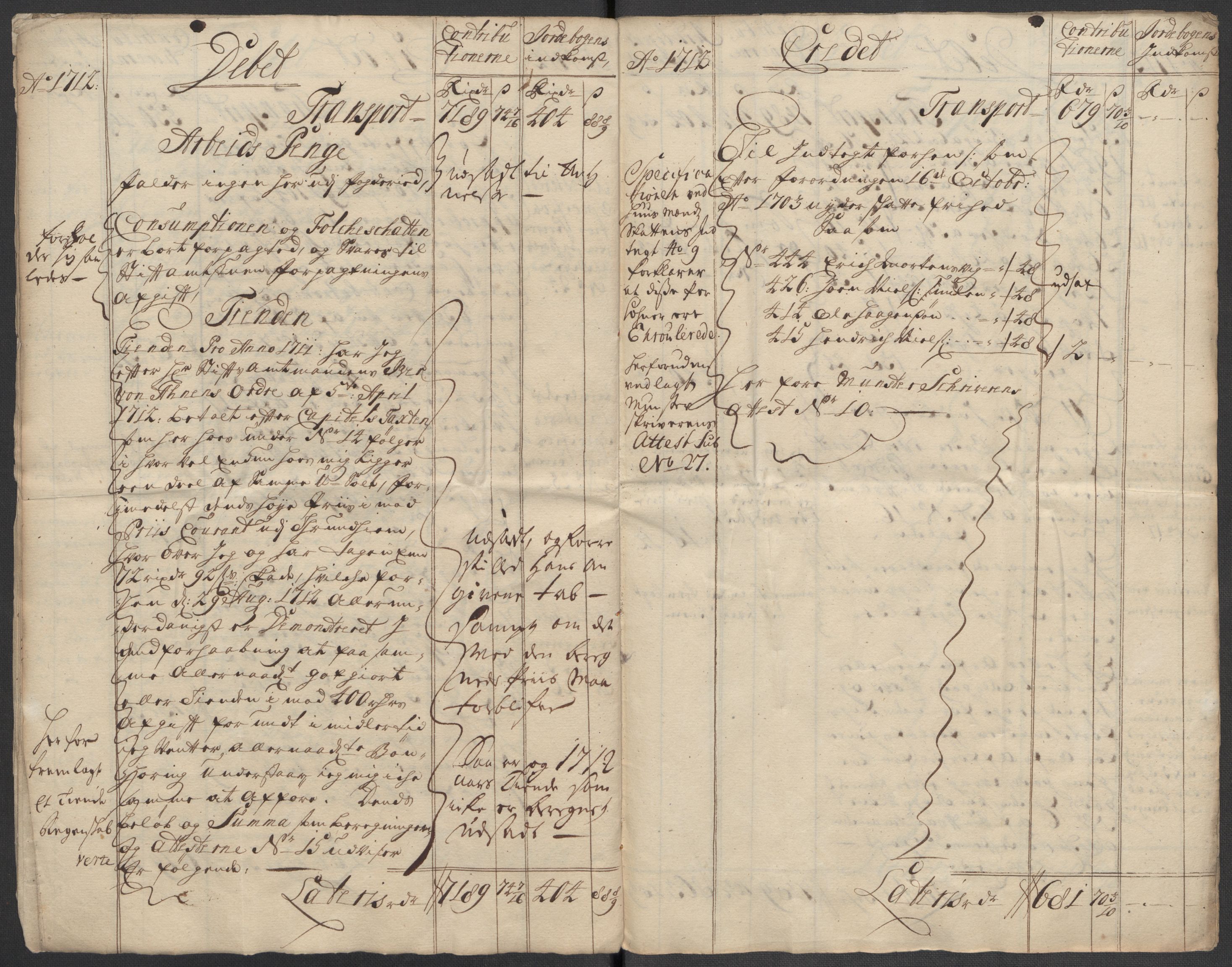 Rentekammeret inntil 1814, Reviderte regnskaper, Fogderegnskap, AV/RA-EA-4092/R57/L3861: Fogderegnskap Fosen, 1712-1713, p. 10