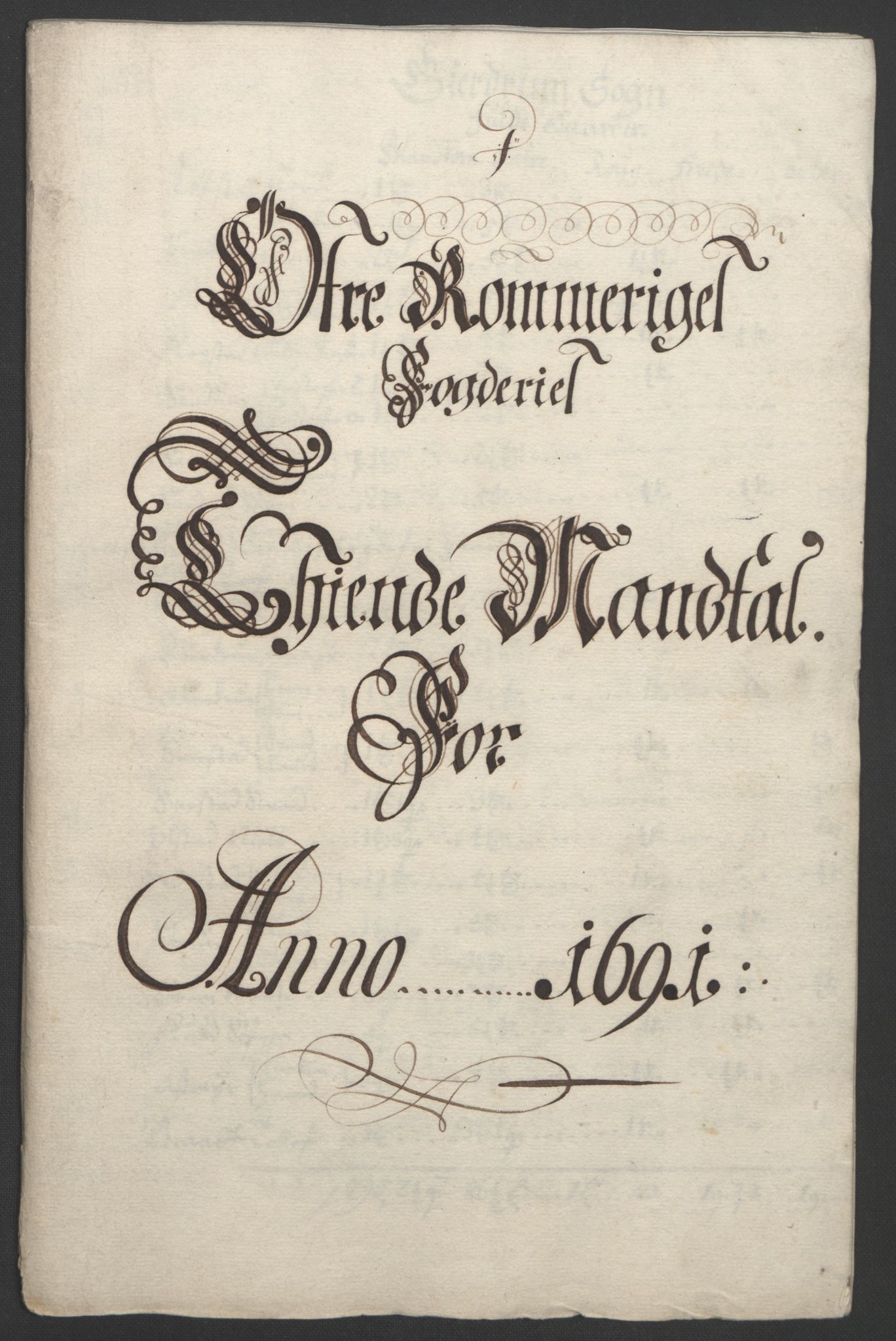 Rentekammeret inntil 1814, Reviderte regnskaper, Fogderegnskap, RA/EA-4092/R12/L0703: Fogderegnskap Øvre Romerike, 1691, p. 13