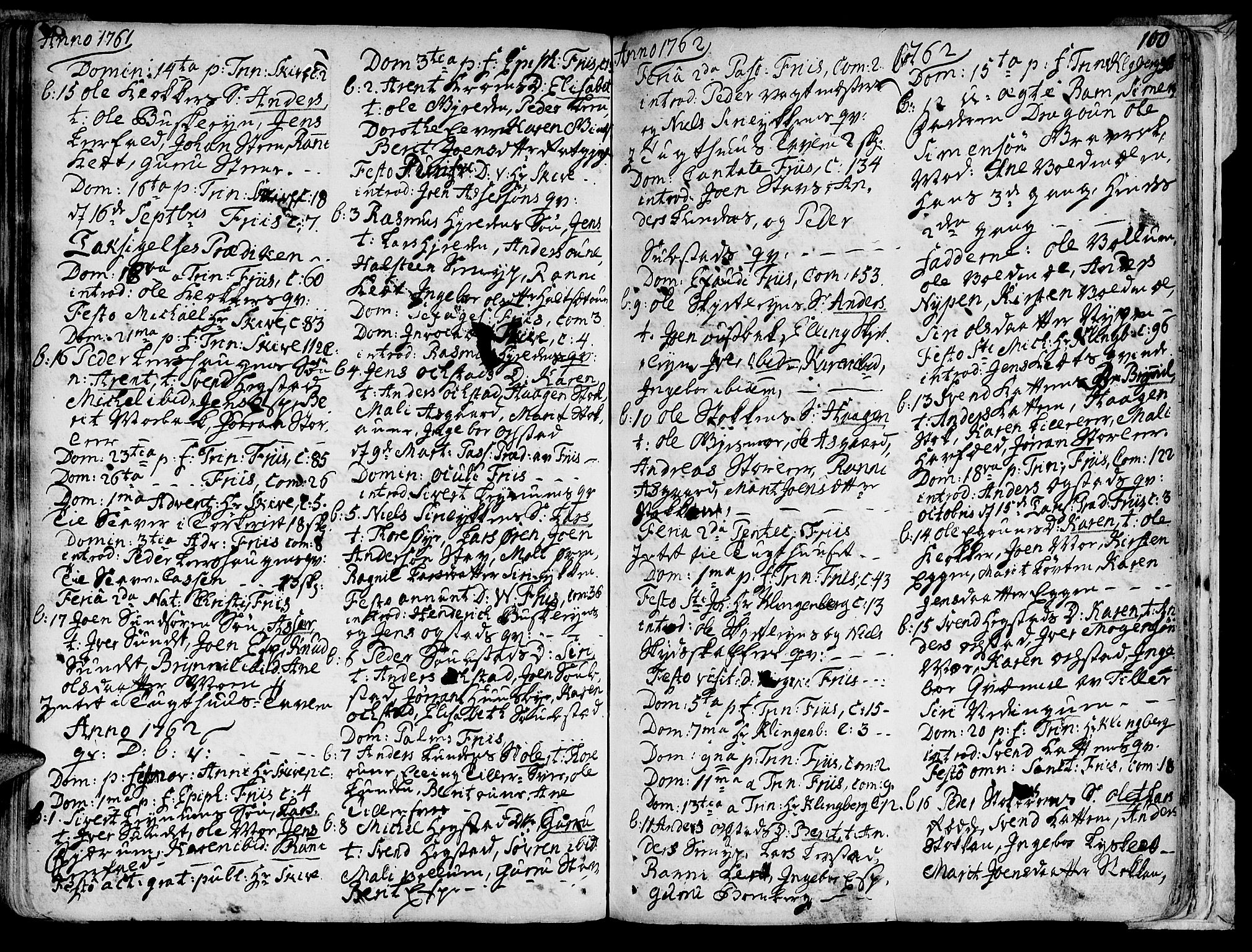 Ministerialprotokoller, klokkerbøker og fødselsregistre - Sør-Trøndelag, SAT/A-1456/691/L1059: Parish register (official) no. 691A01 /3, 1740-1767, p. 100