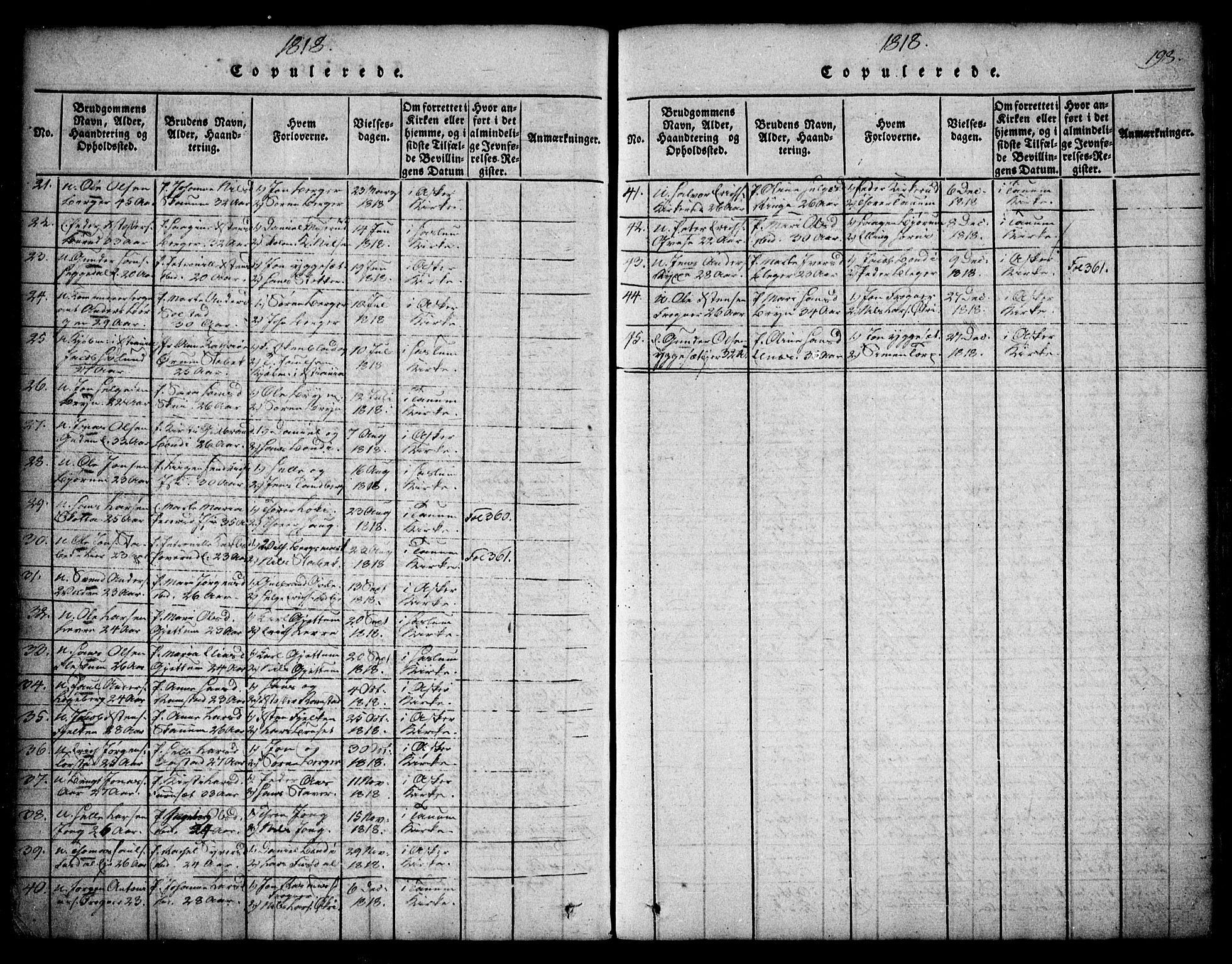 Asker prestekontor Kirkebøker, SAO/A-10256a/F/Fa/L0006: Parish register (official) no. I 6, 1814-1824, p. 198