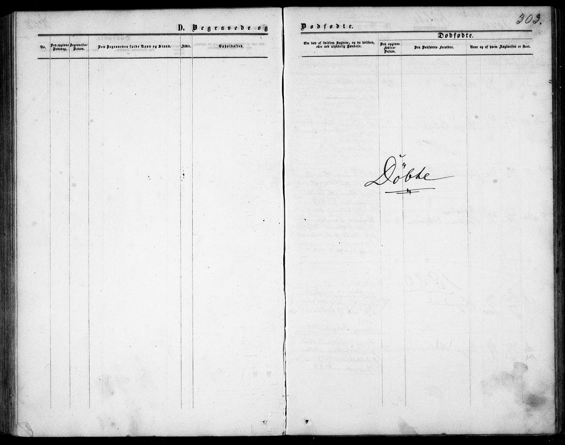 Garnisonsmenigheten Kirkebøker, AV/SAO-A-10846/F/Fa/L0011: Parish register (official) no. 11, 1870-1880, p. 303