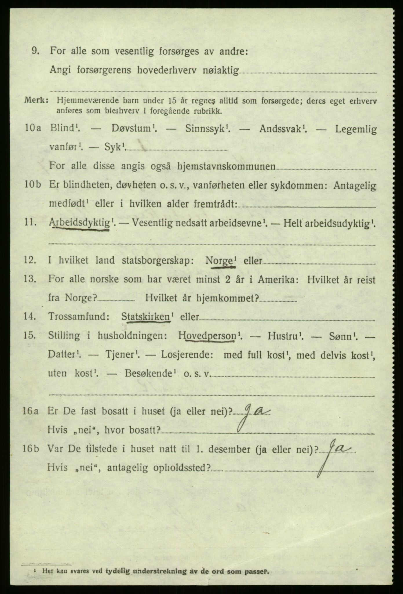 SAB, 1920 census for Askvoll, 1920, p. 6377