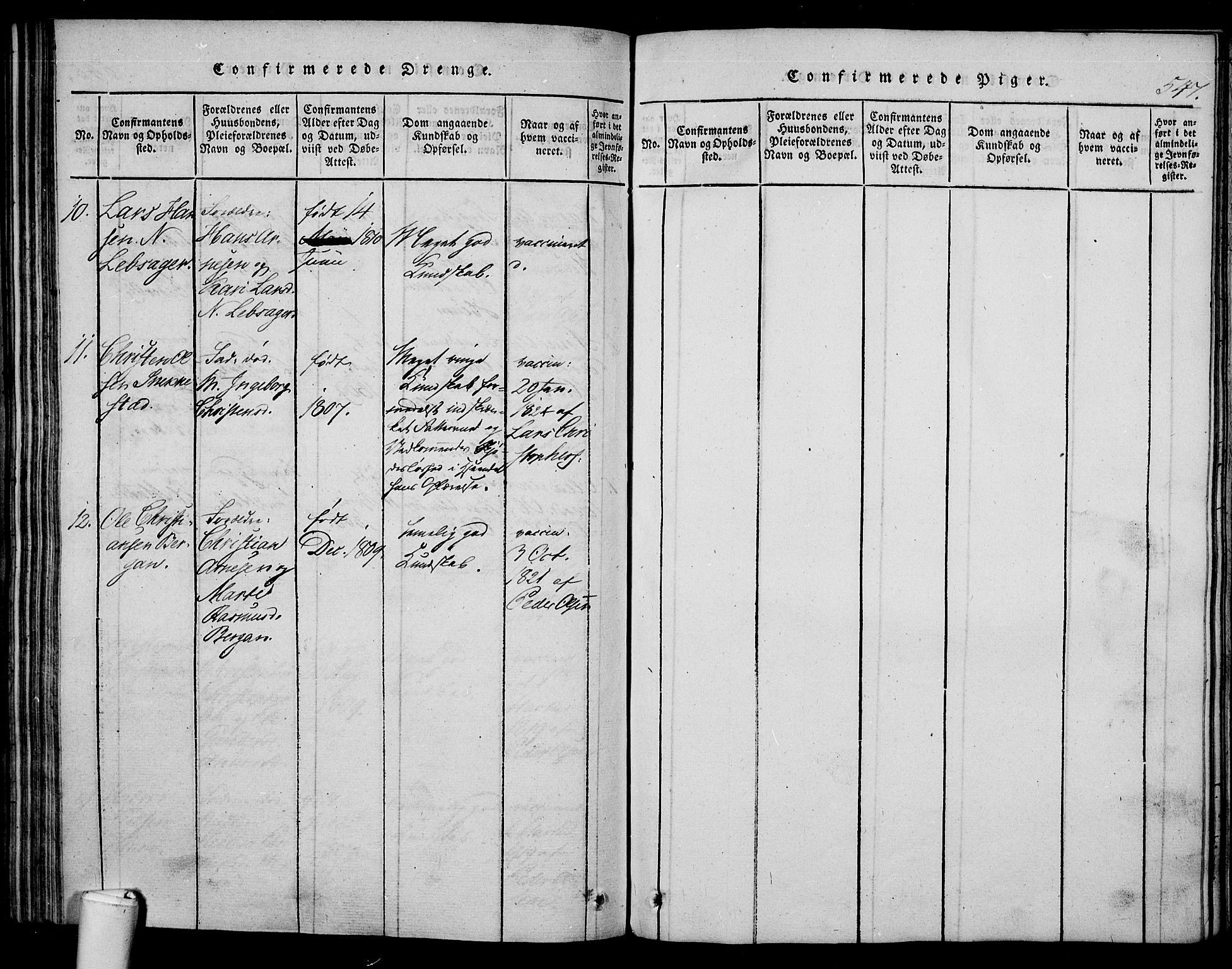 Våle kirkebøker, AV/SAKO-A-334/F/Fa/L0007: Parish register (official) no. I 7, 1814-1824, p. 546-547