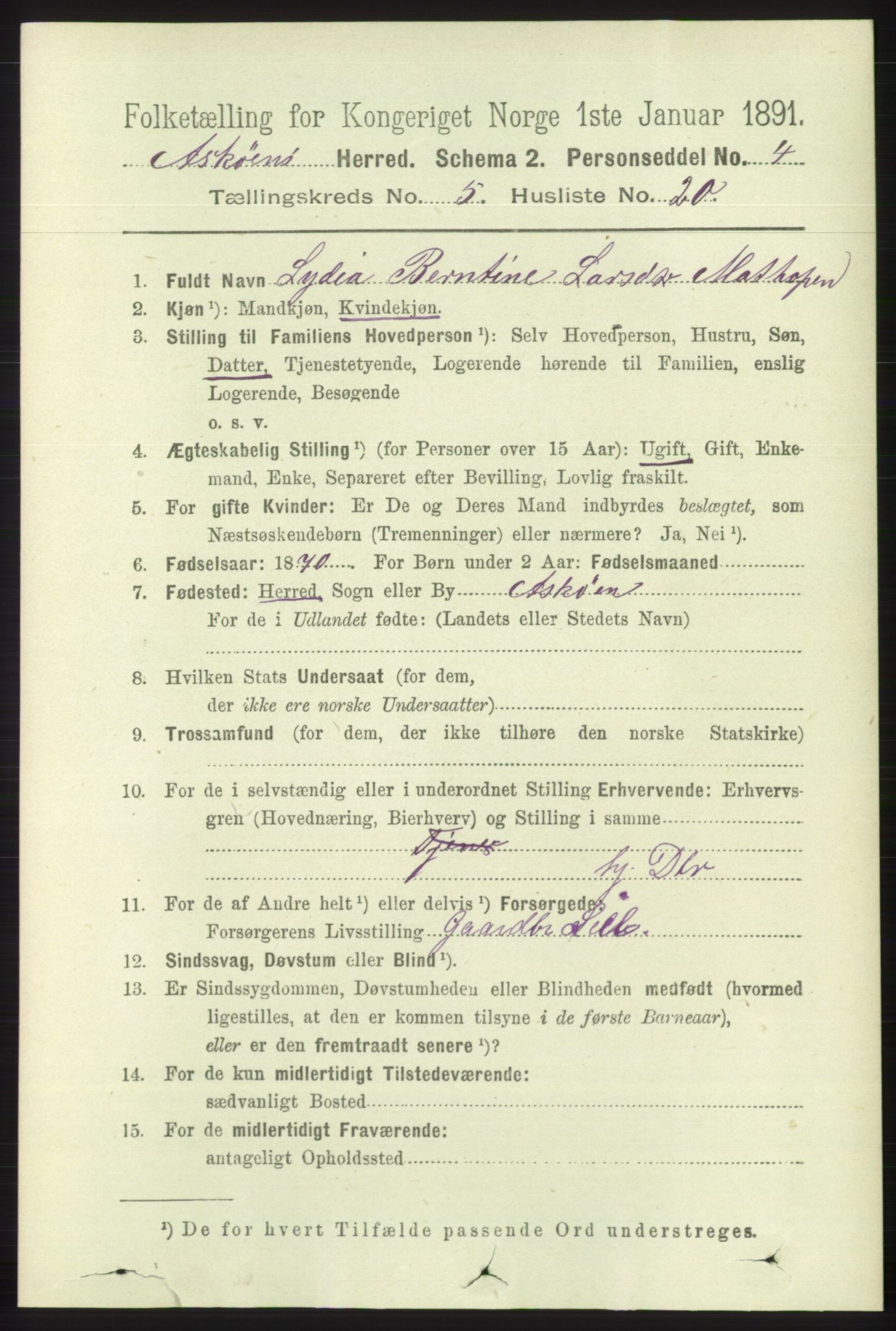 RA, 1891 census for 1247 Askøy, 1891, p. 3612