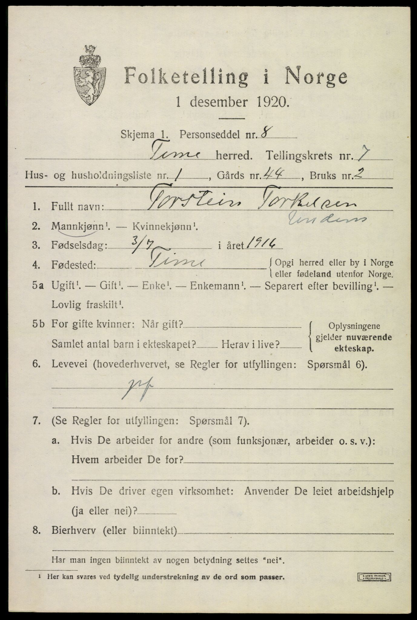 SAST, 1920 census for Time, 1920, p. 7259