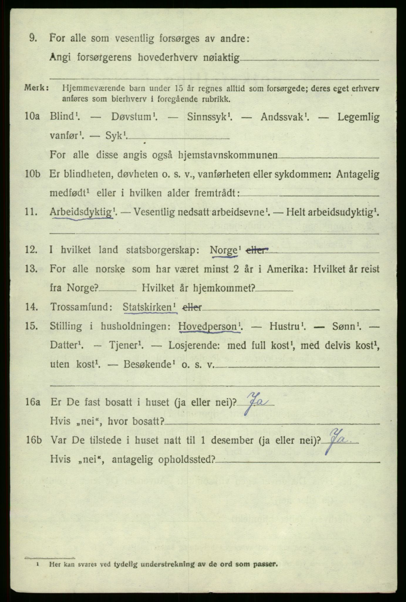 SAB, 1920 census for Fana, 1920, p. 22452