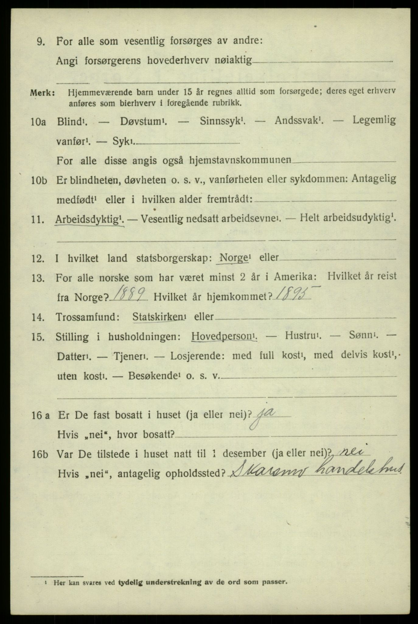 SAB, 1920 census for Odda, 1920, p. 1760