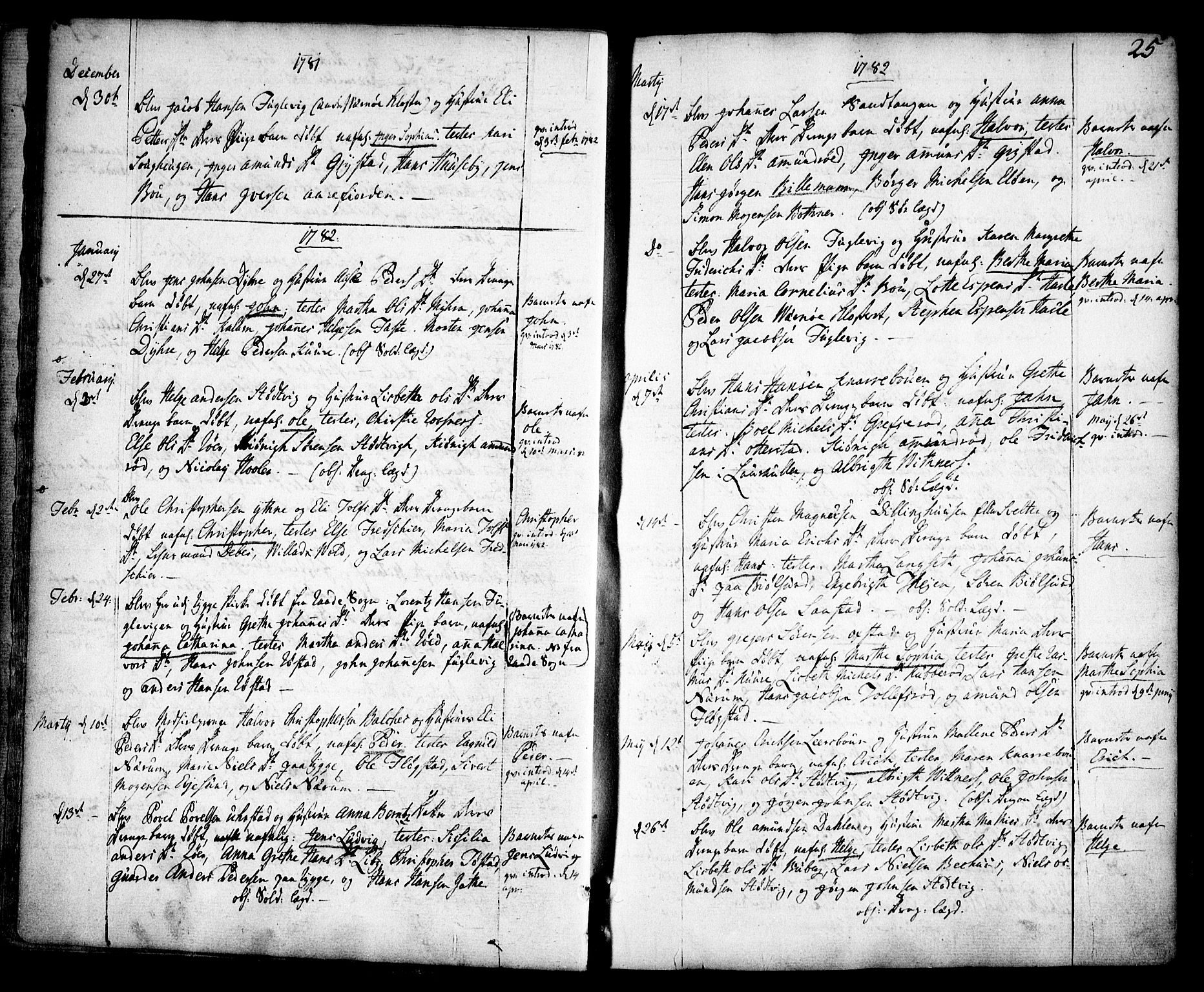 Rygge prestekontor Kirkebøker, SAO/A-10084b/F/Fa/L0002: Parish register (official) no. 2, 1771-1814, p. 25