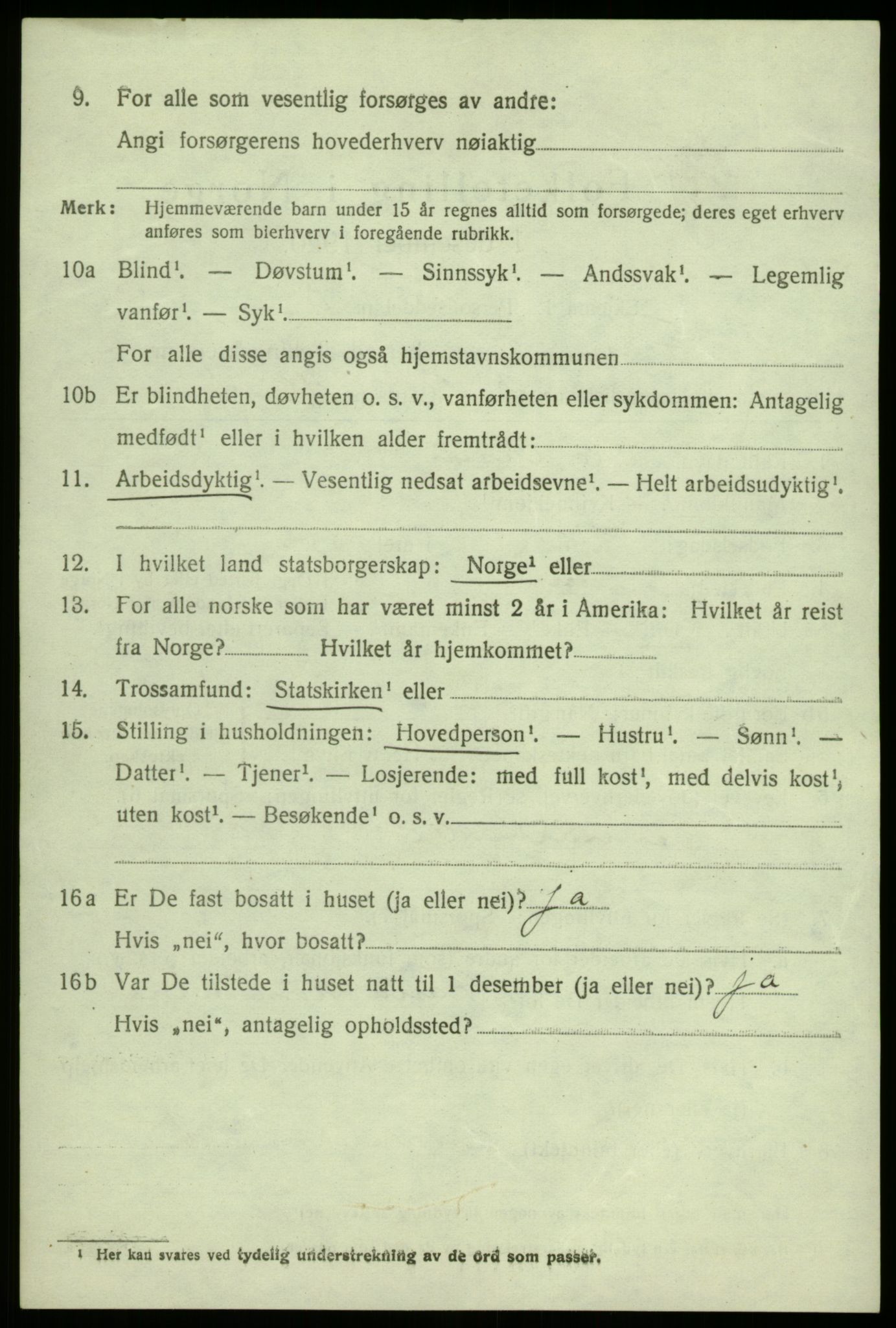 SAB, 1920 census for Fana, 1920, p. 4830