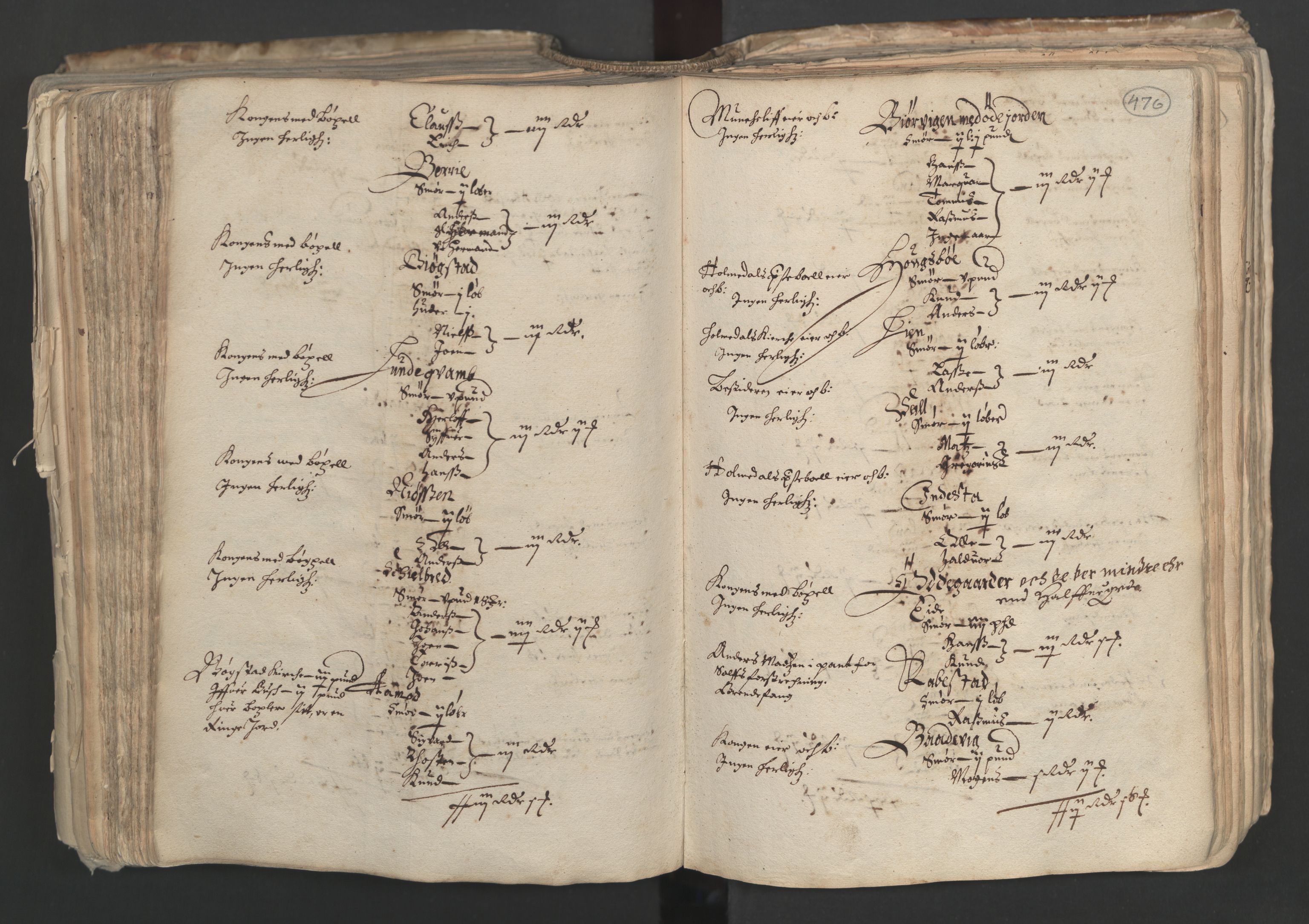 Rentekammeret inntil 1814, Realistisk ordnet avdeling, AV/RA-EA-4070/L/L0024/0001: Bergen lagdømme: / [A]: Alminnelig jordebok og skattemanntall (6 dalers kontribusjonsskatt). Sunnhordland, Hardanger, Nordhordland, Voss, Indre Sogn, Ytre Sogn, Sunnfjord, Nordfjord og Sunnmøre fogderi., 1661, p. 475b-476a