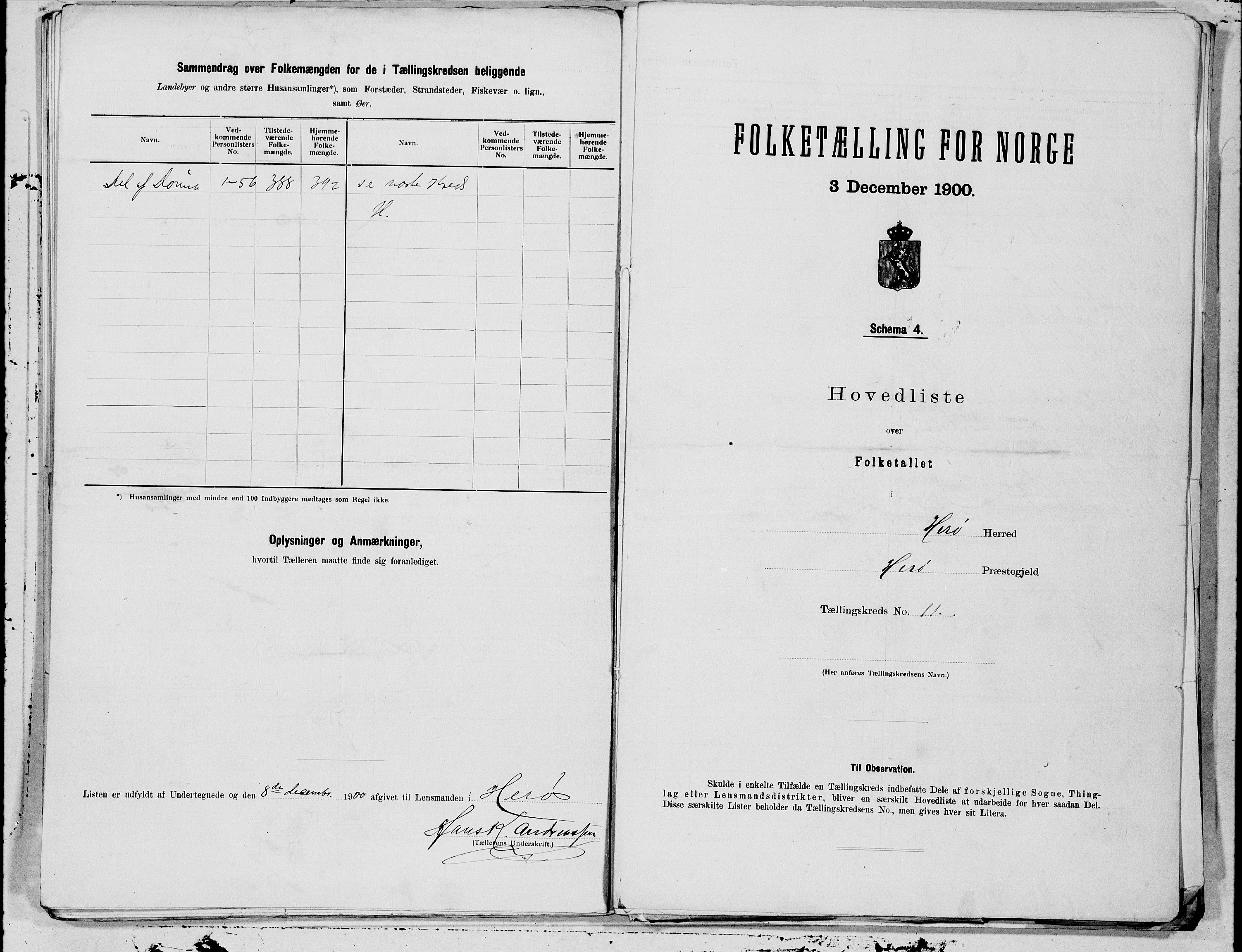 SAT, 1900 census for Herøy, 1900, p. 22