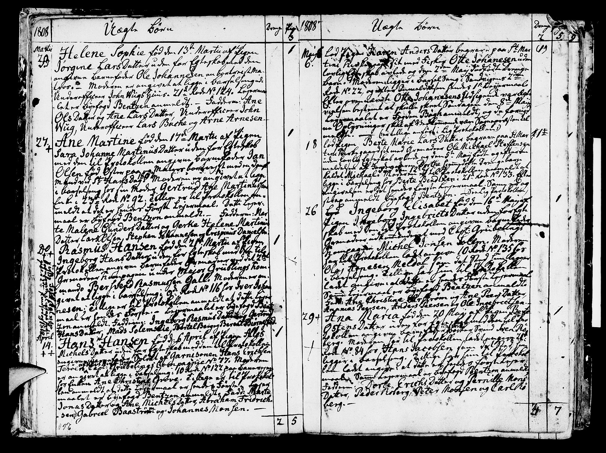 Korskirken sokneprestembete, AV/SAB-A-76101/H/Haa/L0006: Parish register (official) no. A 6, 1790-1820, p. 260