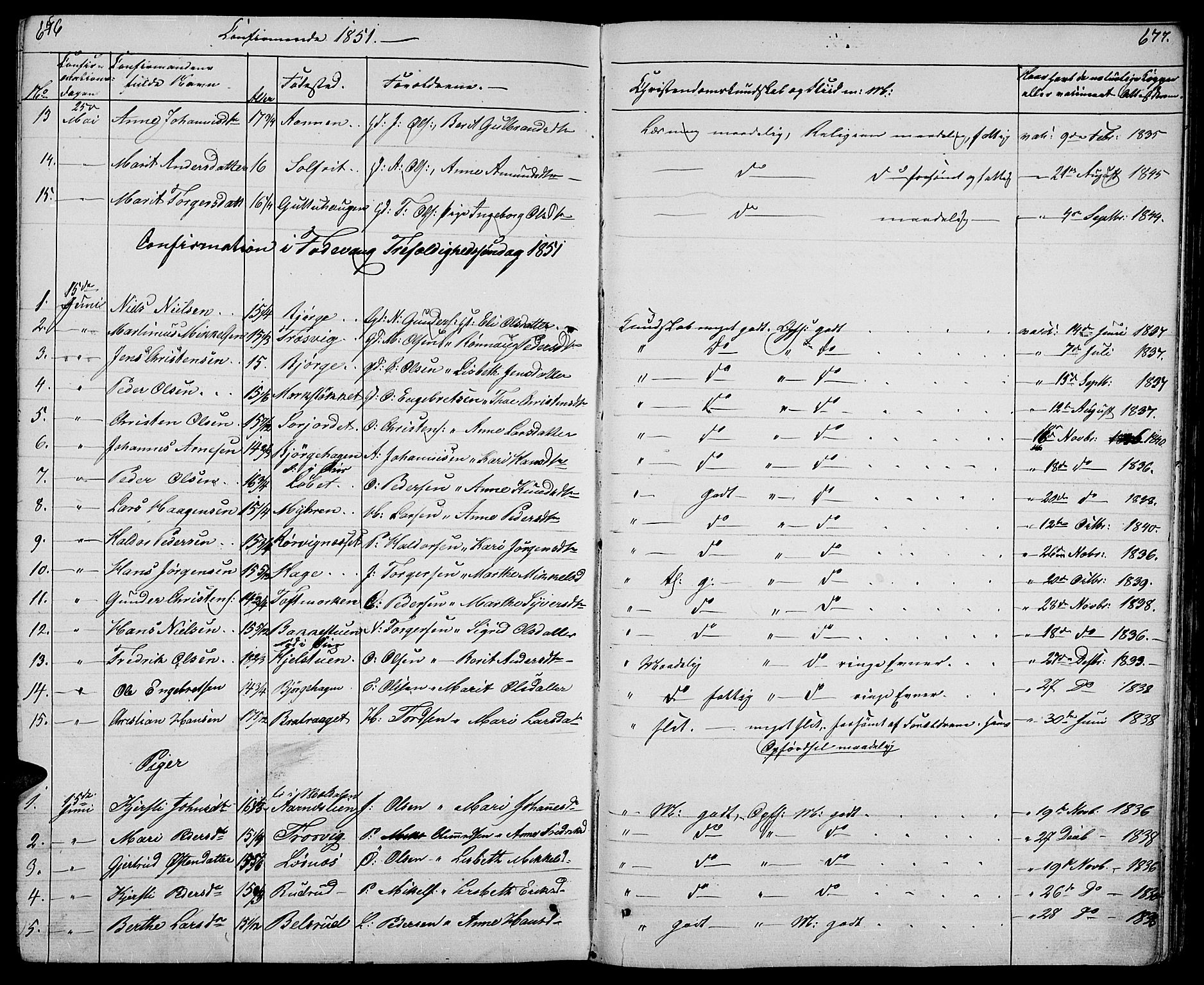 Ringebu prestekontor, SAH/PREST-082/H/Ha/Hab/L0002: Parish register (copy) no. 2, 1839-1853, p. 676-677
