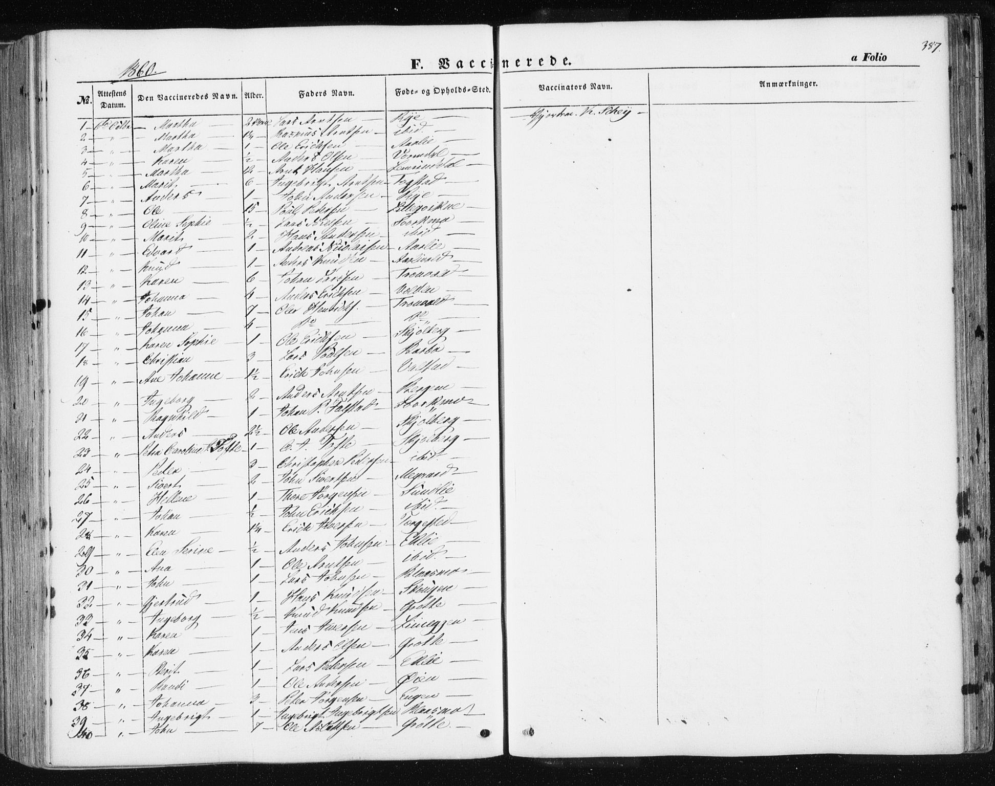 Ministerialprotokoller, klokkerbøker og fødselsregistre - Sør-Trøndelag, AV/SAT-A-1456/668/L0806: Parish register (official) no. 668A06, 1854-1869, p. 387