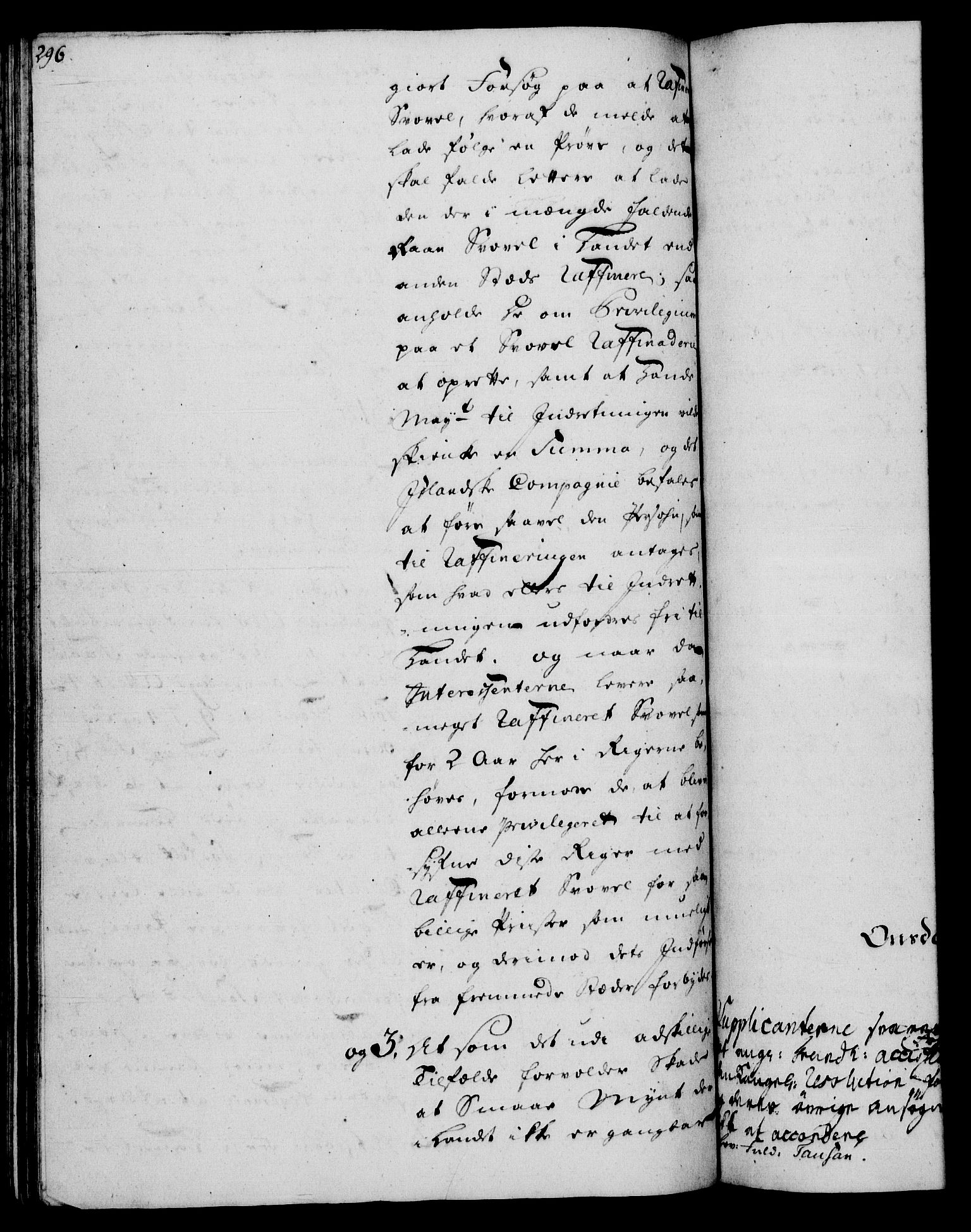 Rentekammeret, Kammerkanselliet, RA/EA-3111/G/Gh/Gha/L0031: Norsk ekstraktmemorialprotokoll (merket RK 53.76), 1751-1753, p. 296