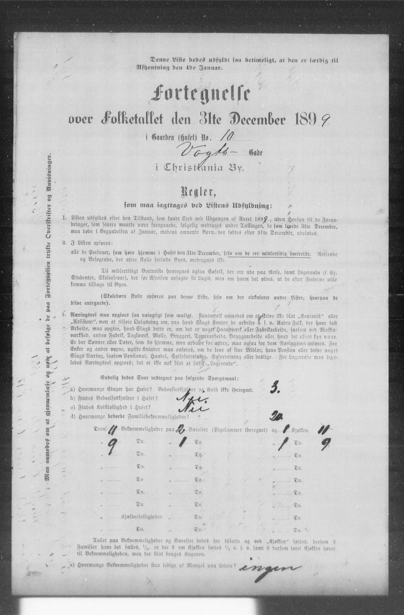 OBA, Municipal Census 1899 for Kristiania, 1899, p. 15984