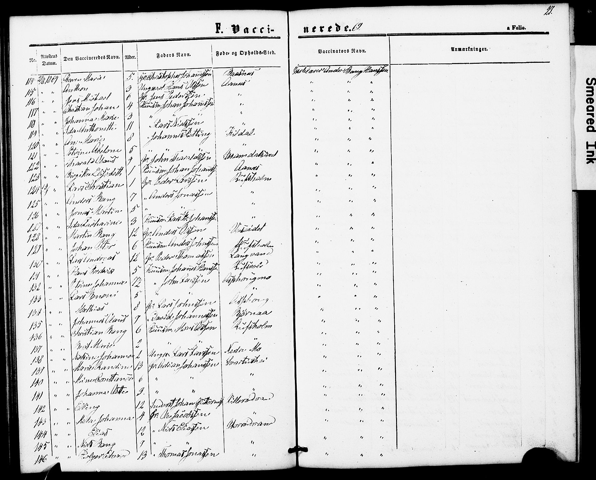 Ministerialprotokoller, klokkerbøker og fødselsregistre - Nordland, SAT/A-1459/827/L0397: Parish register (official) no. 827A09, 1862-1876, p. 27
