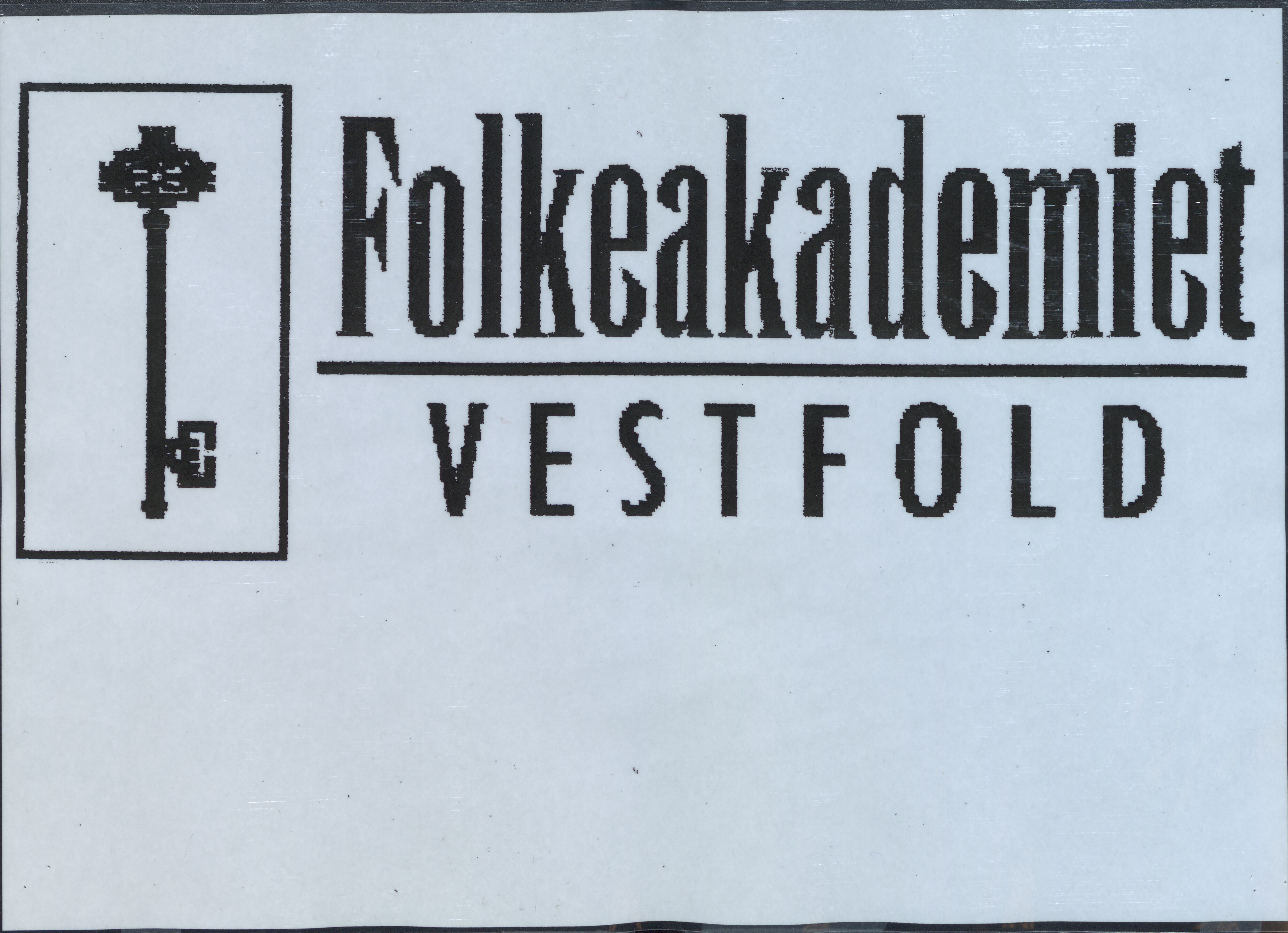 Pa 765 - Folkeakademiet i Andebu, VEMU/A-1887/X/L0002: Plakater