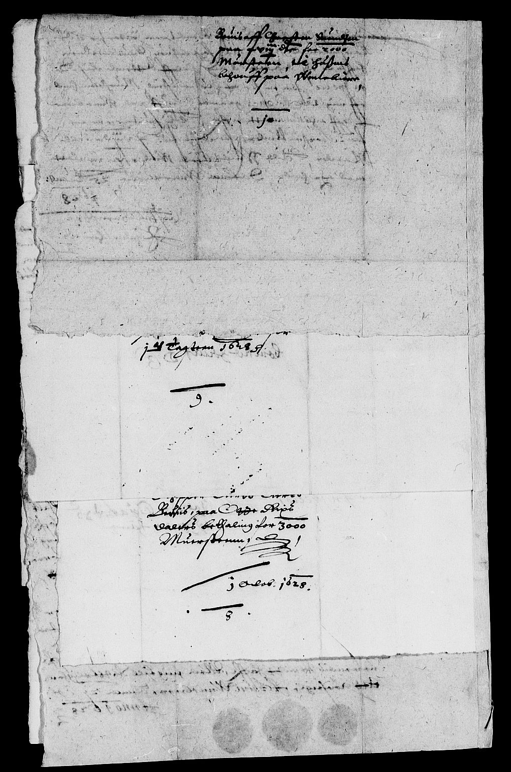 Rentekammeret inntil 1814, Reviderte regnskaper, Lensregnskaper, AV/RA-EA-5023/R/Rb/Rbl/L0003: Brunla len med Eiker len 1626-37, 1628-1631