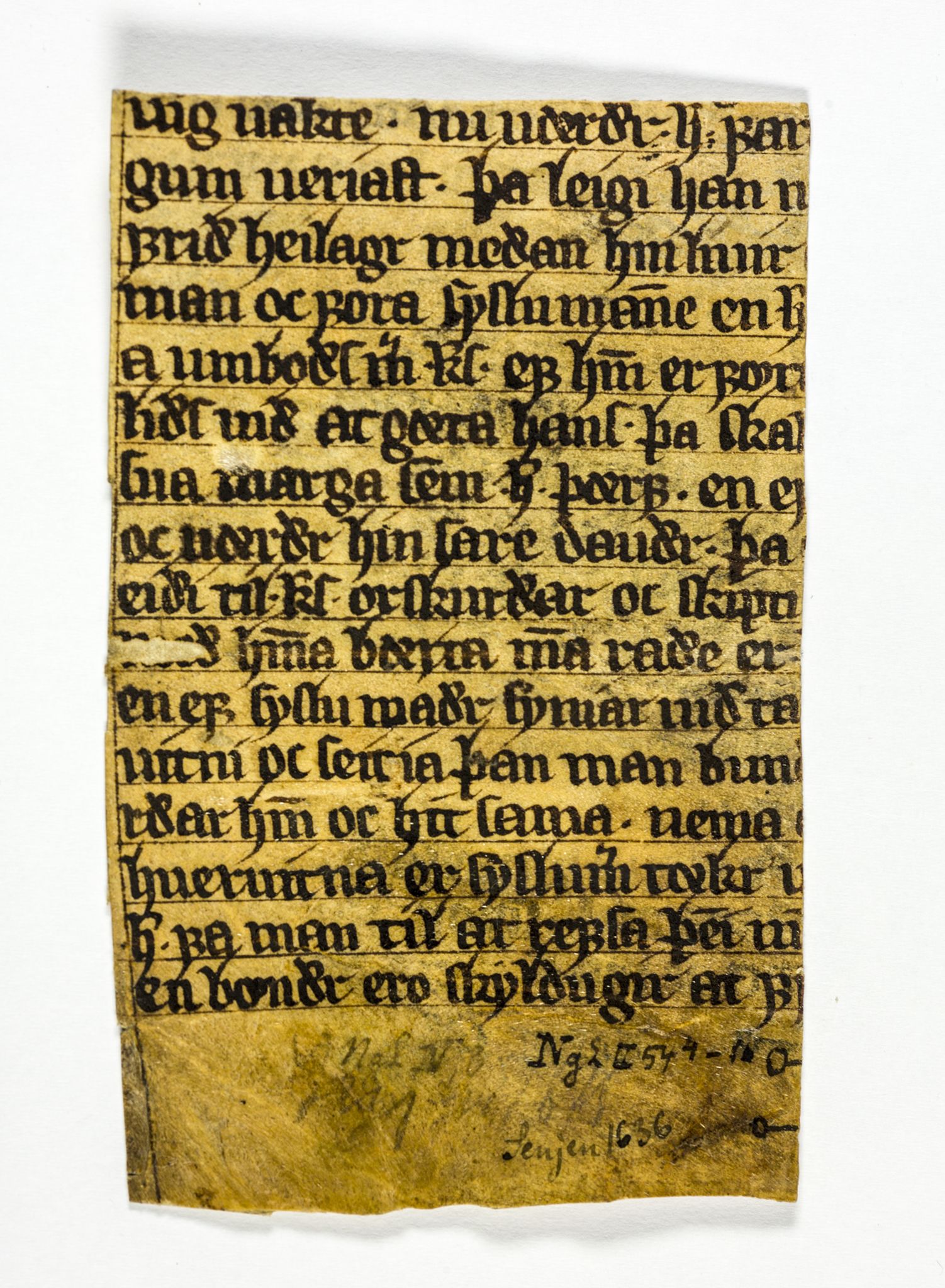 Riksarkivets diplomsamling, AV/RA-EA-5965/F26/L0004: Norrøne membranfragmenter bestand 31-50, 1100-1536, p. 139