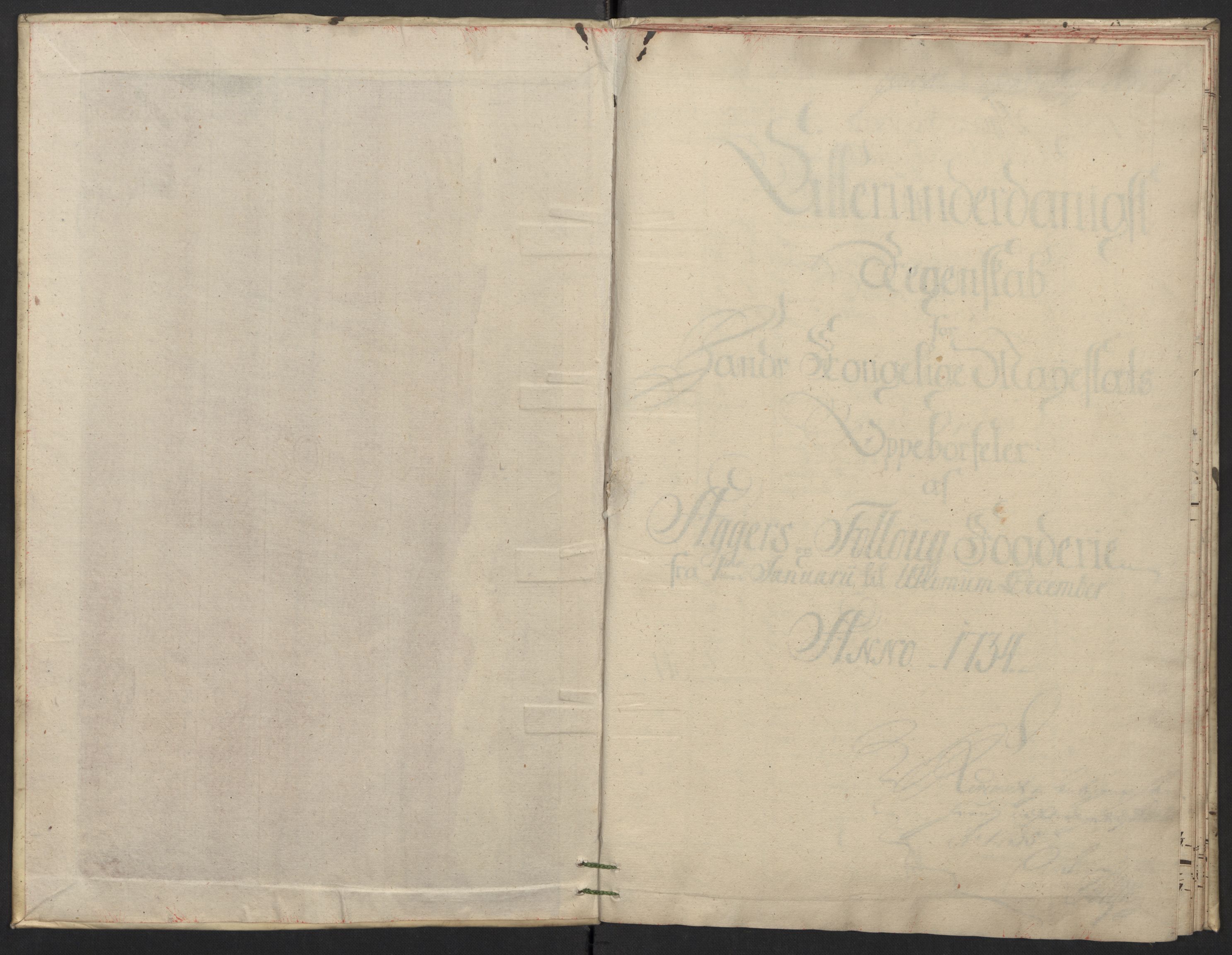 Rentekammeret inntil 1814, Reviderte regnskaper, Fogderegnskap, AV/RA-EA-4092/R10/L0473: Fogderegnskap Aker og Follo, 1734, p. 2