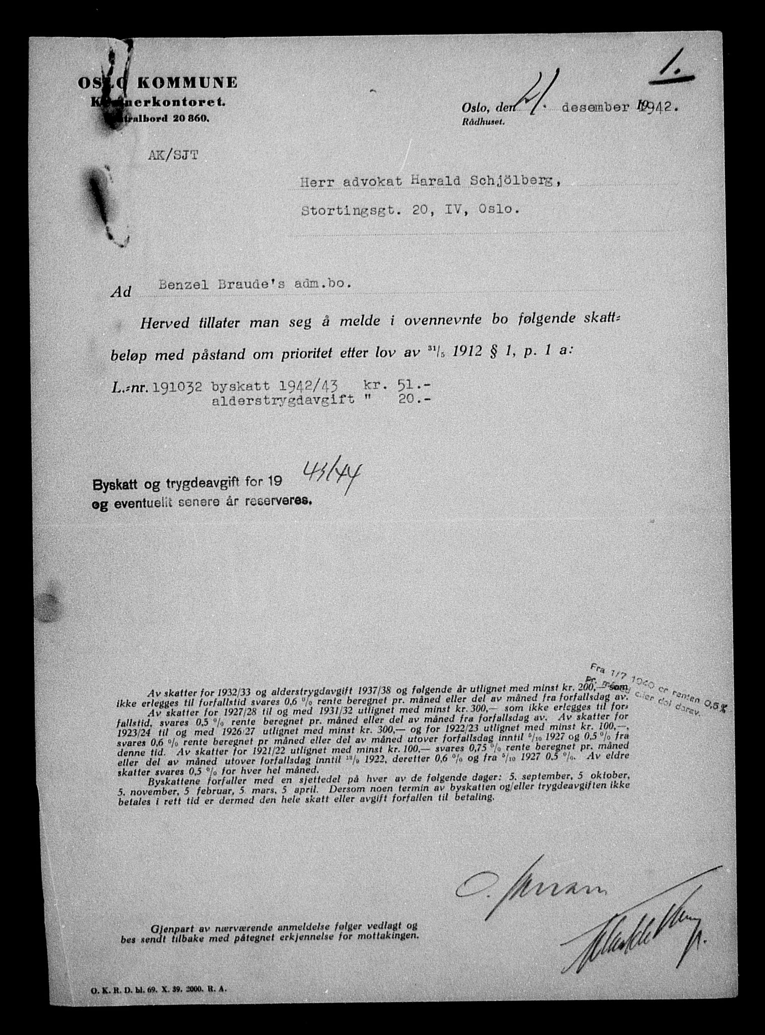 Justisdepartementet, Tilbakeføringskontoret for inndratte formuer, AV/RA-S-1564/H/Hc/Hcc/L0927: --, 1945-1947, p. 496