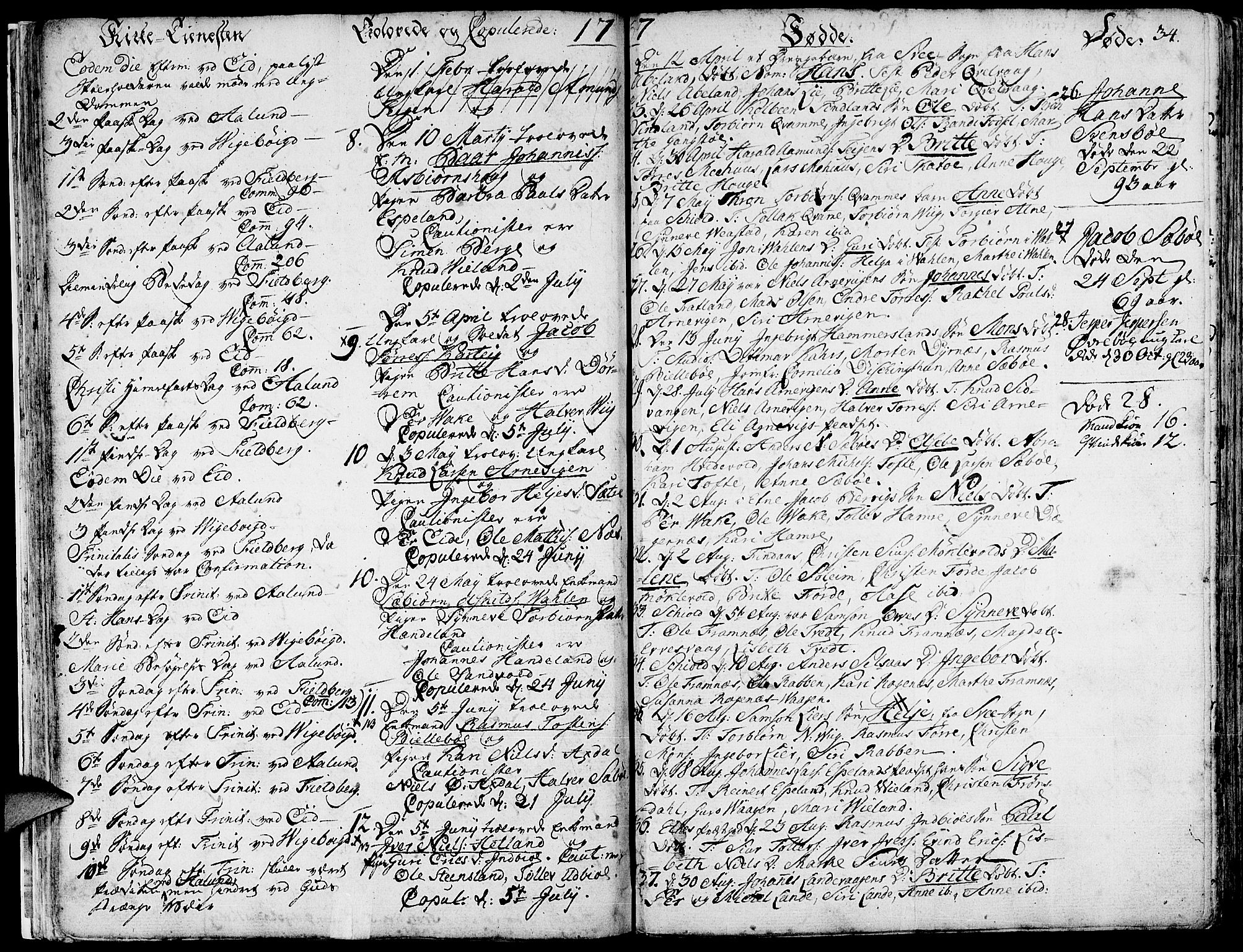 Fjelberg sokneprestembete, AV/SAB-A-75201/H/Haa: Parish register (official) no. A 2, 1760-1788, p. 34