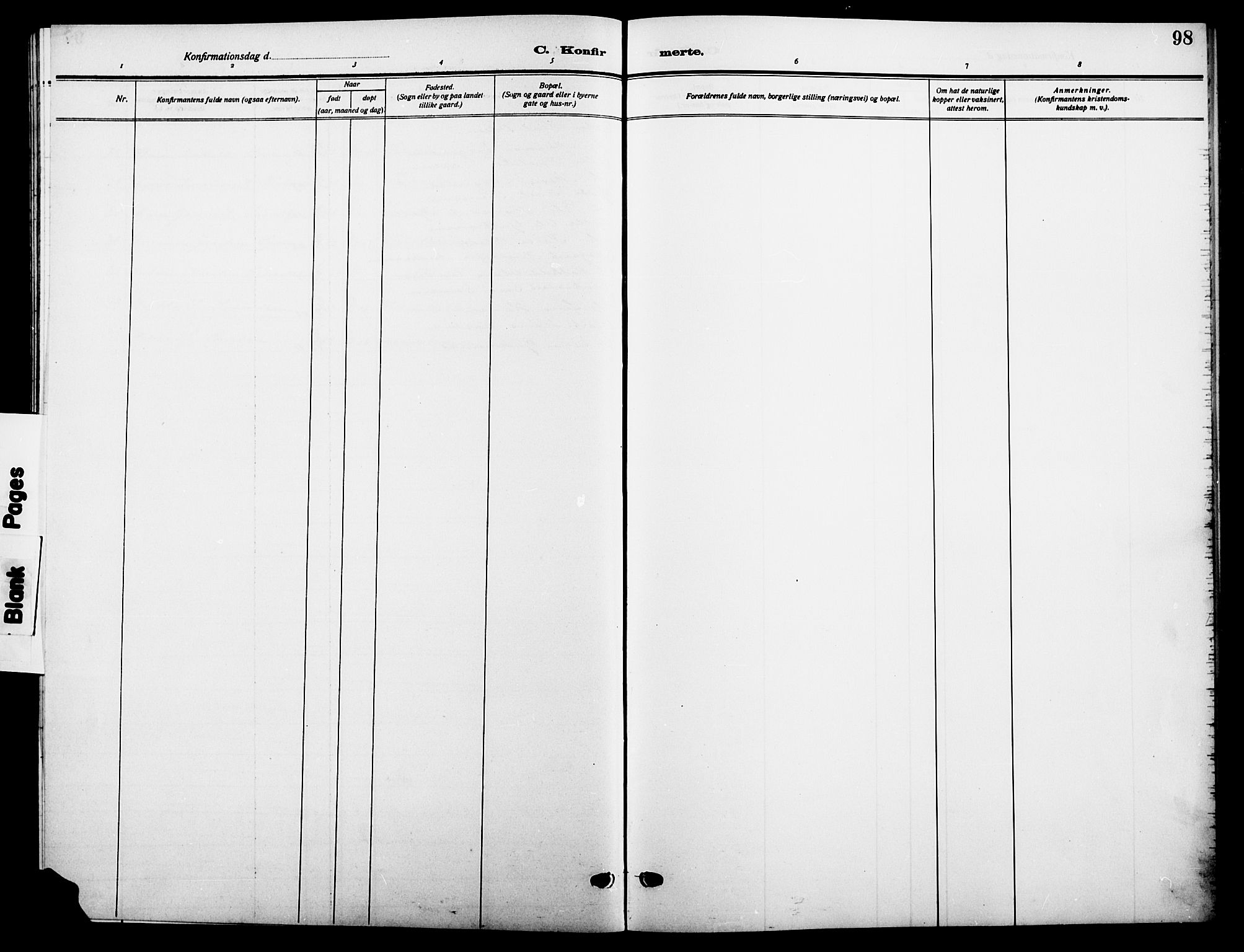 Sør-Odal prestekontor, AV/SAH-PREST-030/H/Ha/Hab/L0008: Parish register (copy) no. 8, 1913-1923, p. 98