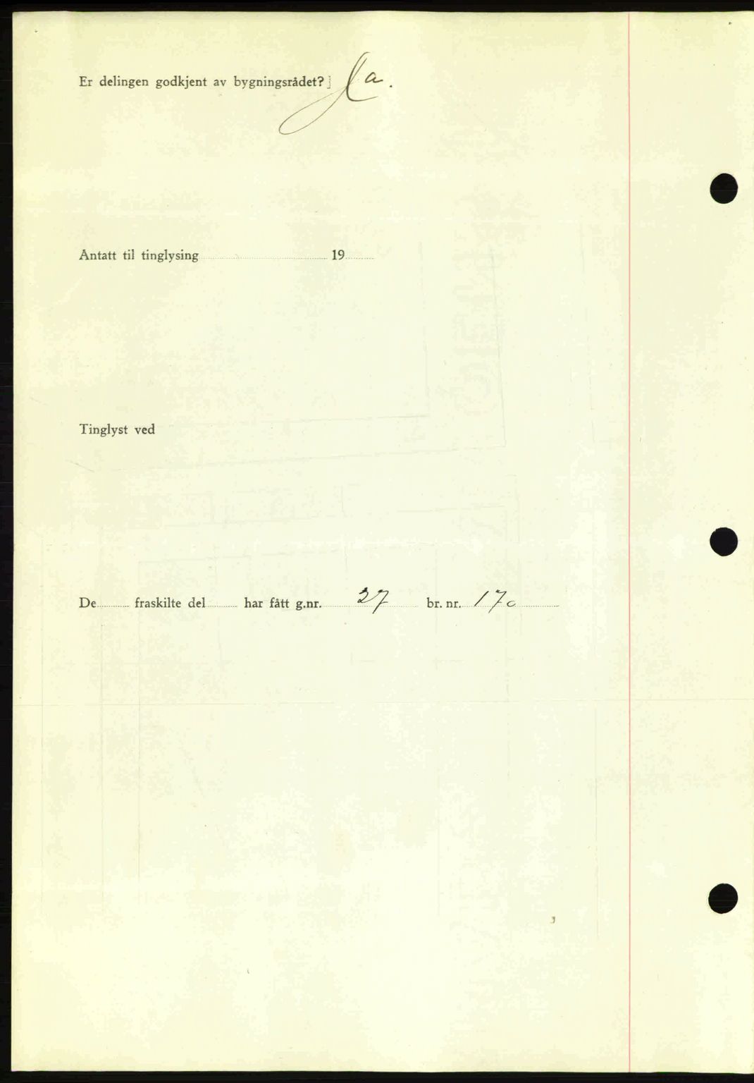 Romsdal sorenskriveri, AV/SAT-A-4149/1/2/2C: Mortgage book no. A10, 1941-1941, Diary no: : 953/1941