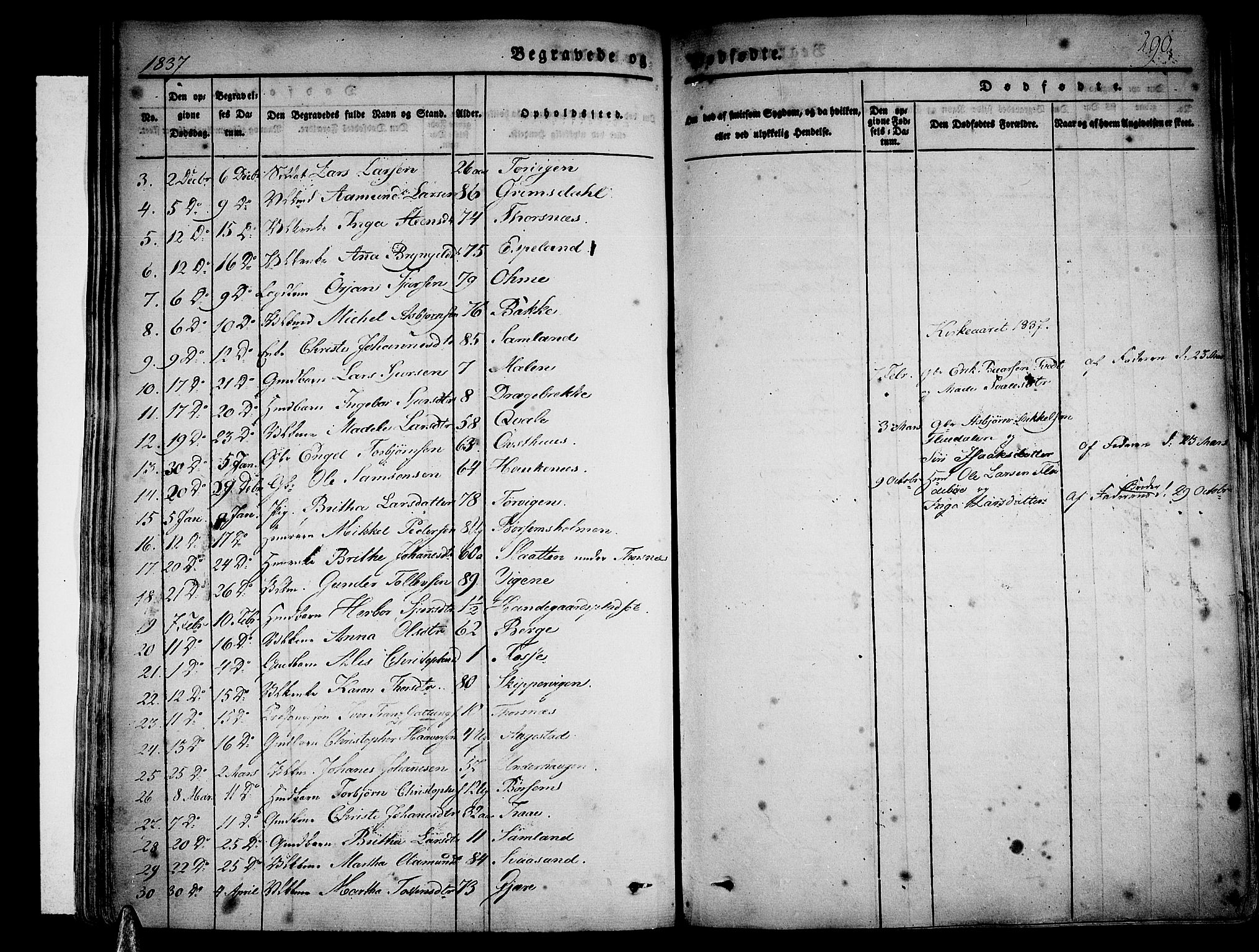 Strandebarm sokneprestembete, AV/SAB-A-78401/H/Haa: Parish register (official) no. A 6, 1826-1843, p. 290