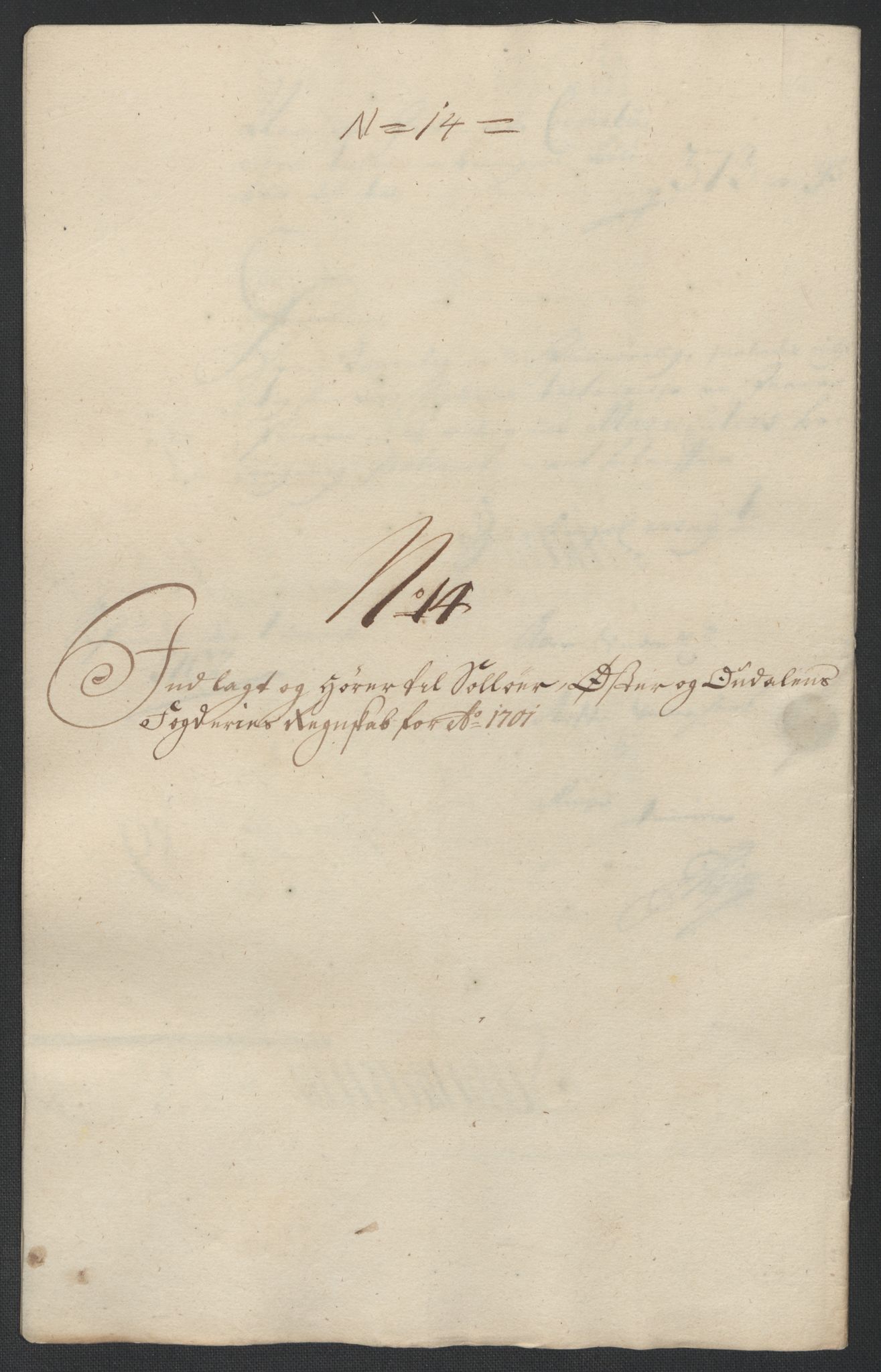 Rentekammeret inntil 1814, Reviderte regnskaper, Fogderegnskap, AV/RA-EA-4092/R13/L0839: Fogderegnskap Solør, Odal og Østerdal, 1701, p. 214