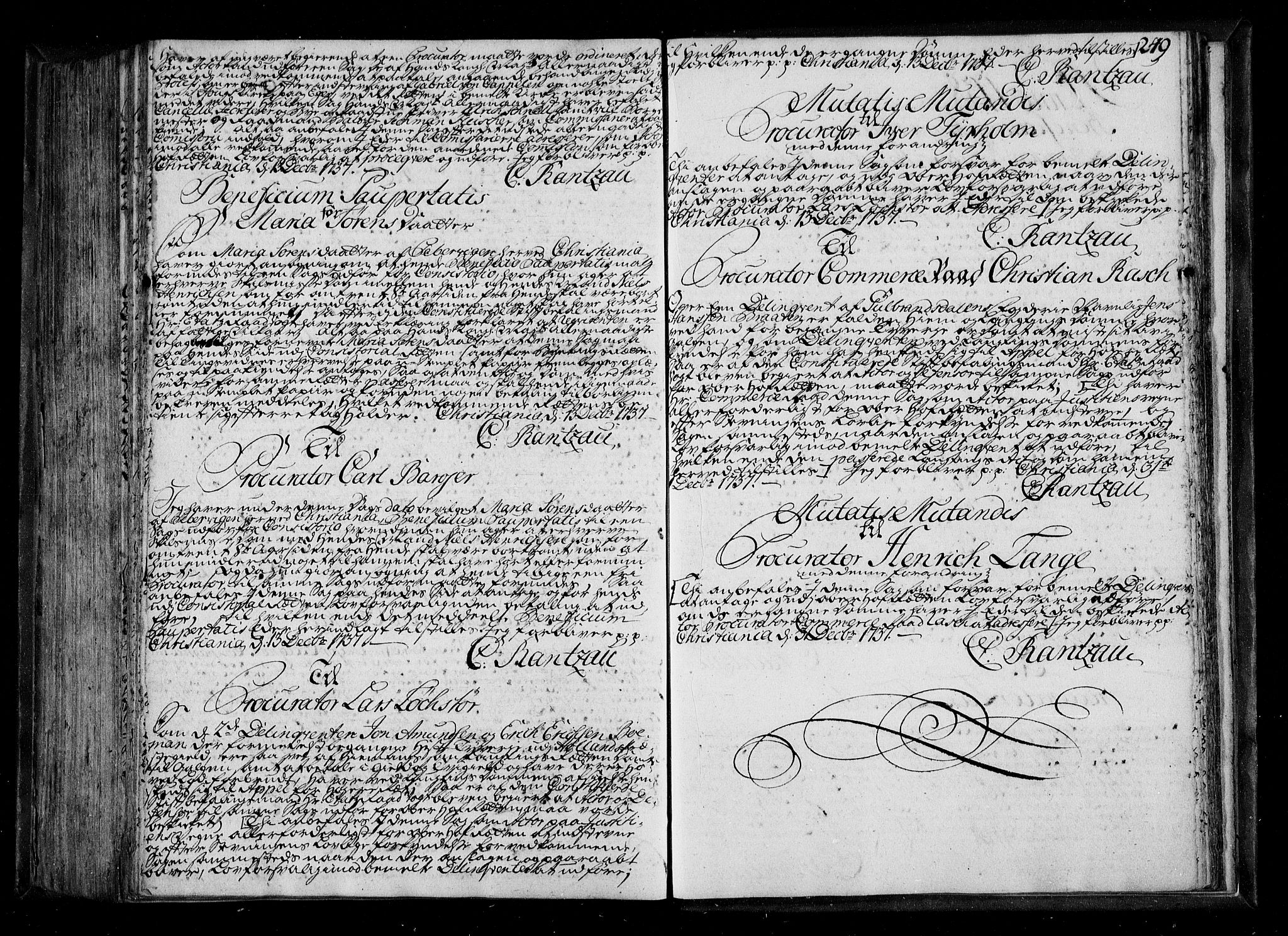 Stattholderembetet 1572-1771, AV/RA-EA-2870/Be/L0011: Kopibok for beneficia paupertatis, 1726-1739, p. 248b-249a