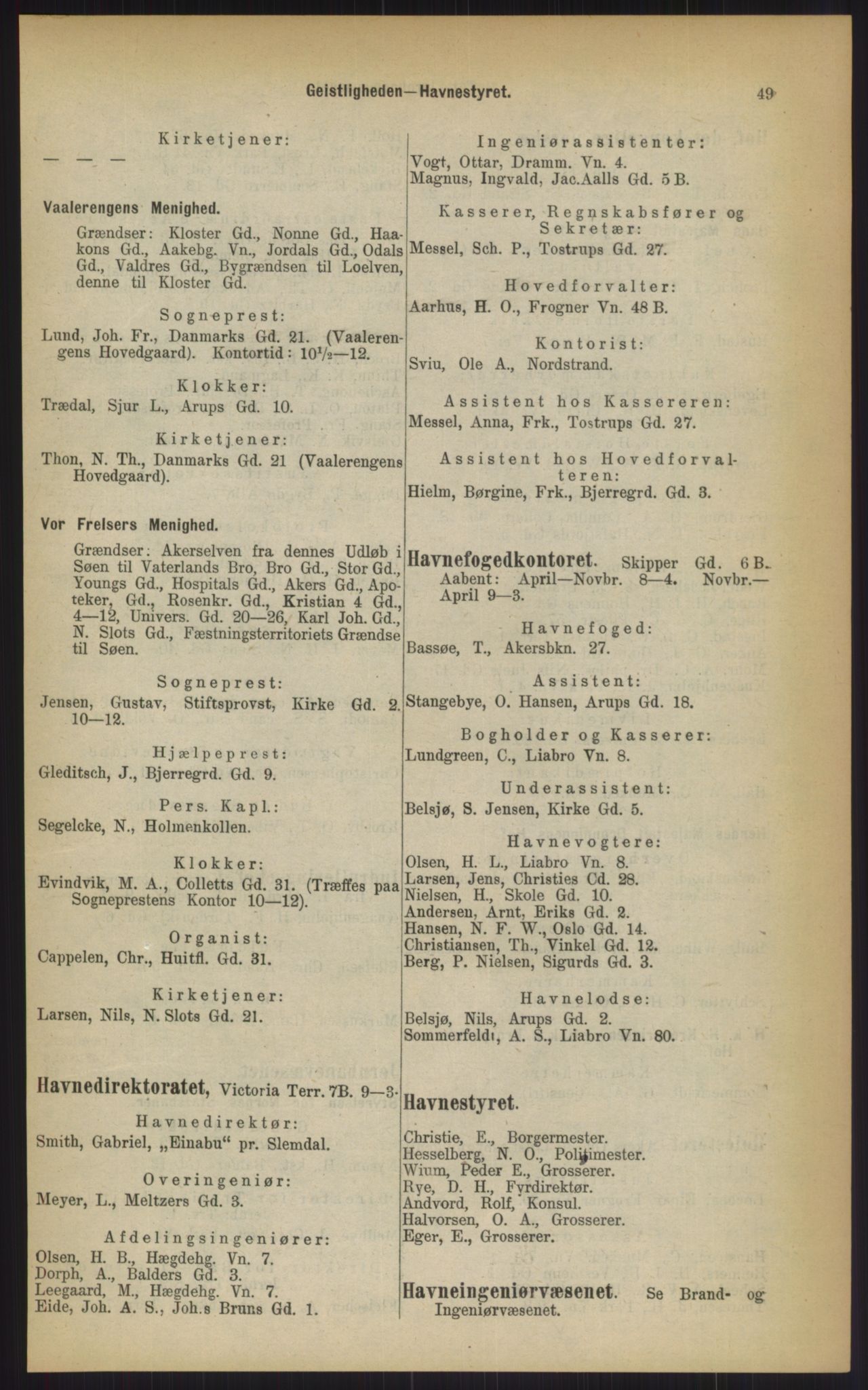 Kristiania/Oslo adressebok, PUBL/-, 1903, p. 49