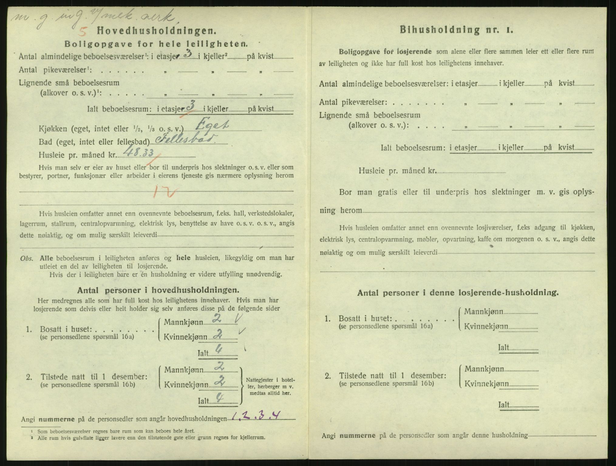 SAO, 1920 census for Kristiania, 1920, p. 99288