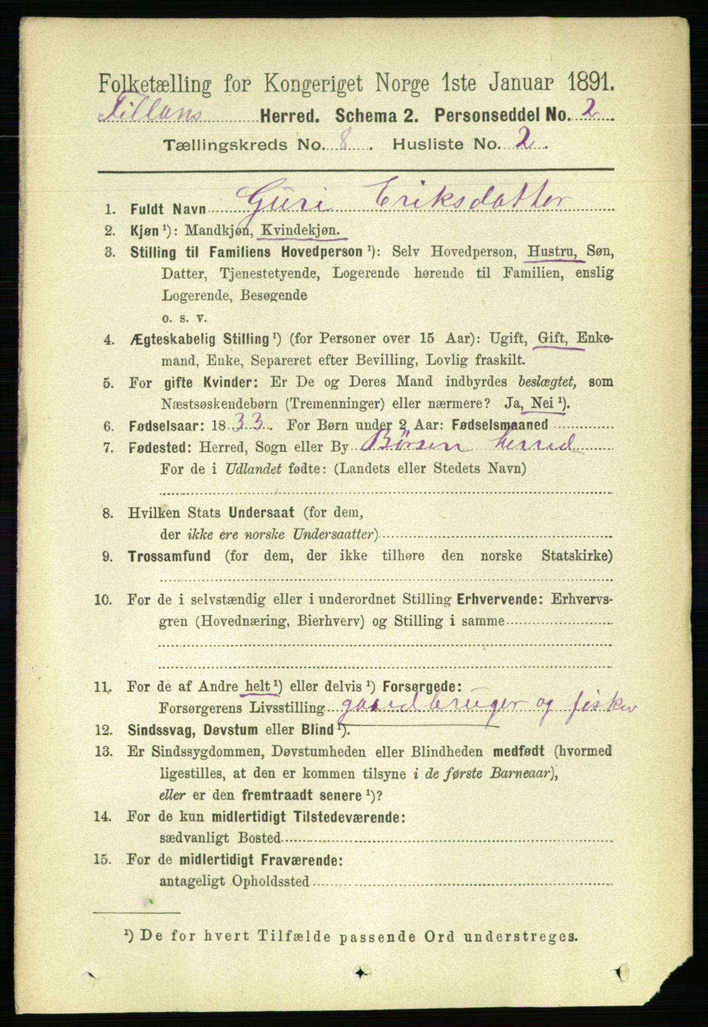 RA, 1891 census for 1616 Fillan, 1891, p. 1889