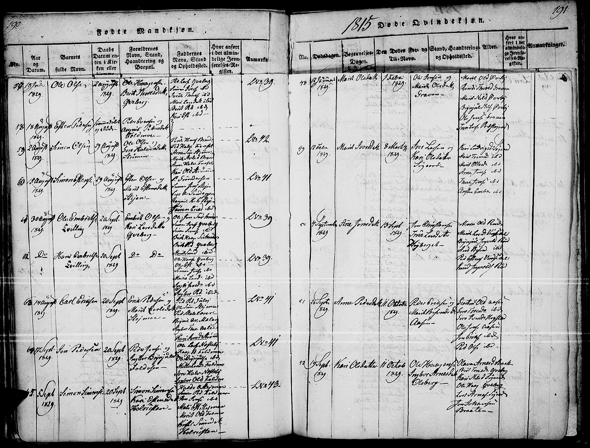 Tynset prestekontor, AV/SAH-PREST-058/H/Ha/Haa/L0018: Parish register (official) no. 18, 1815-1829