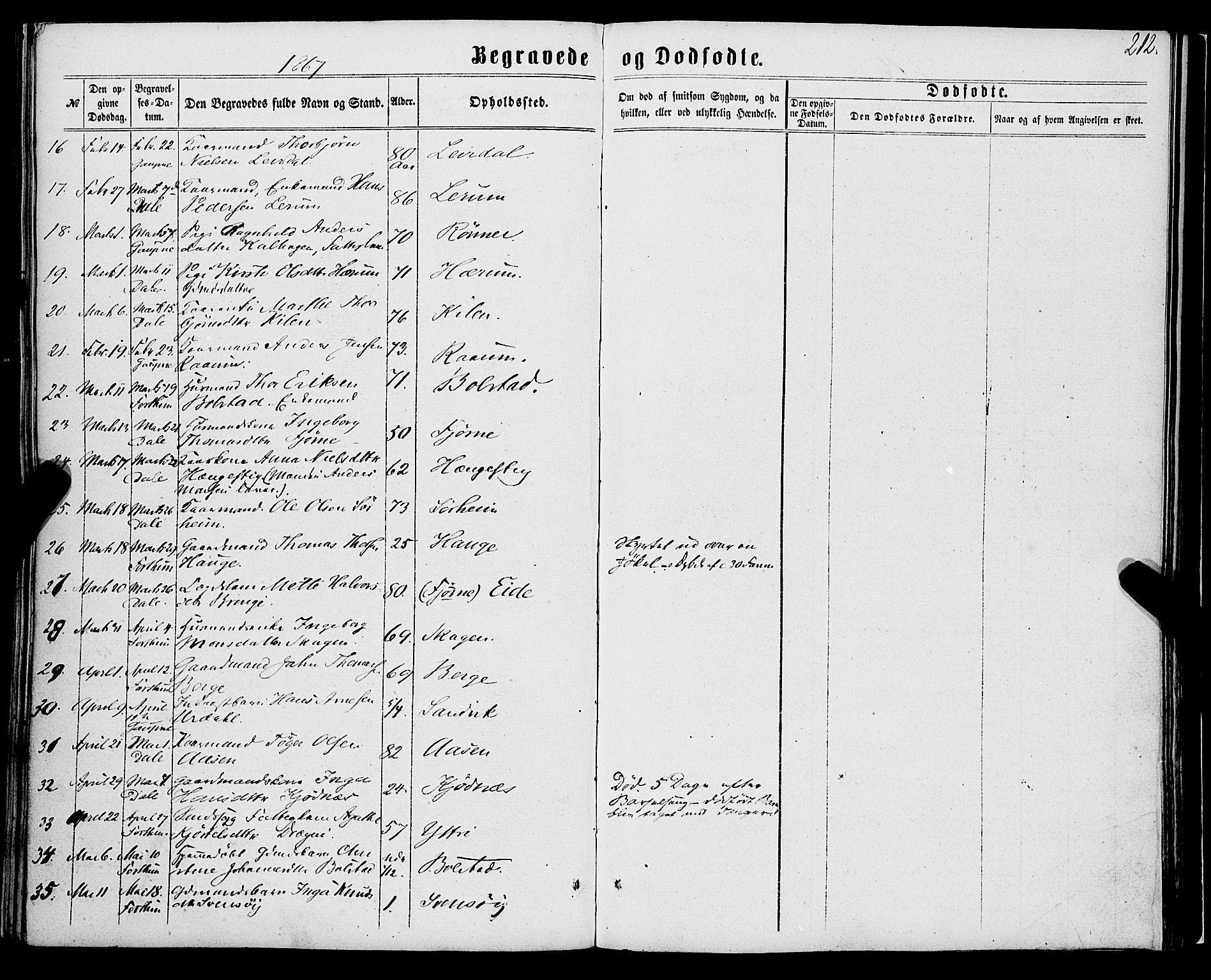 Luster sokneprestembete, SAB/A-81101/H/Haa/Haaa/L0008: Parish register (official) no. A 8, 1860-1870, p. 212
