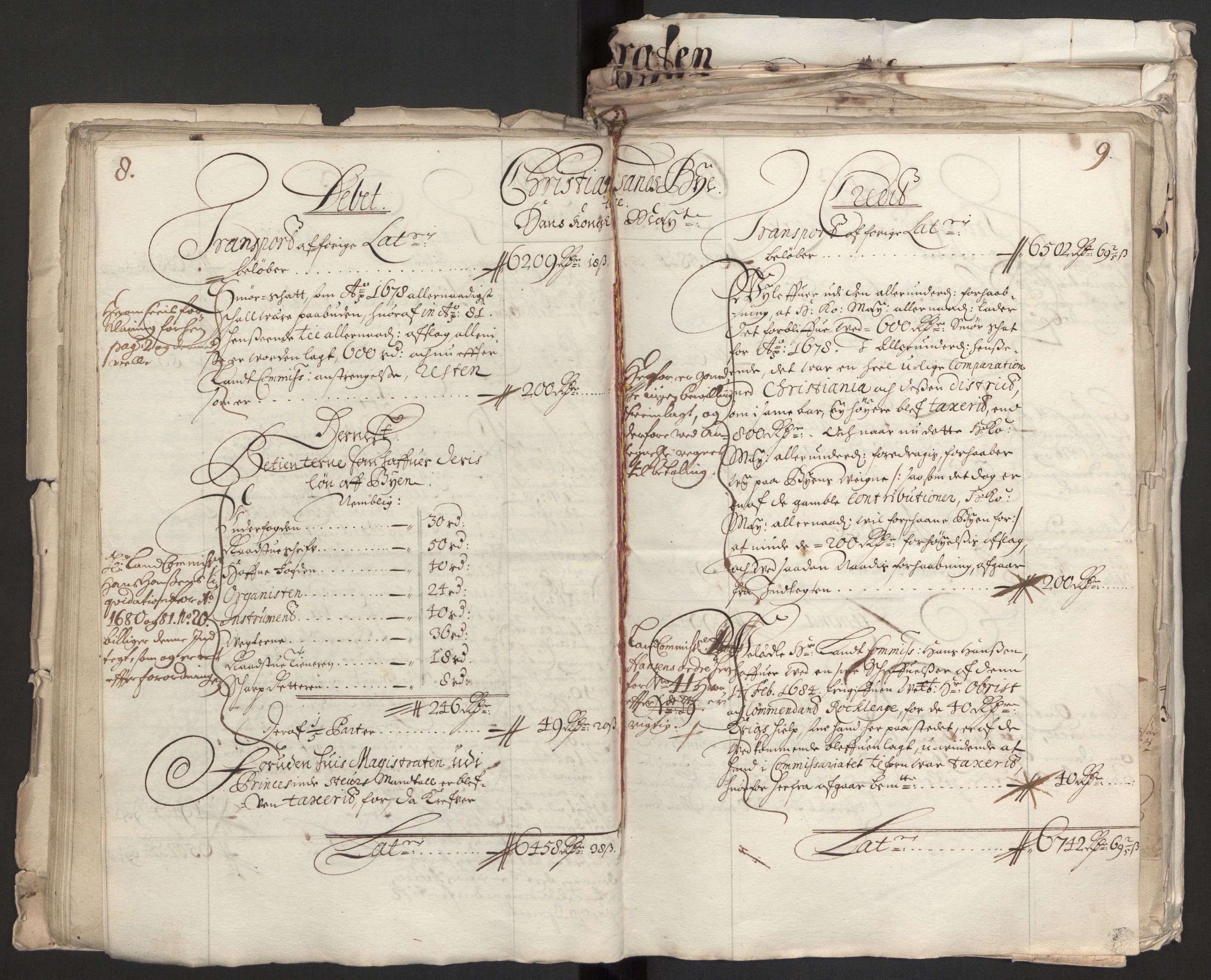 Rentekammeret inntil 1814, Reviderte regnskaper, Byregnskaper, RA/EA-4066/R/Rm/L0258: [M1] Kontribusjonsregnskap, 1664-1700, p. 40