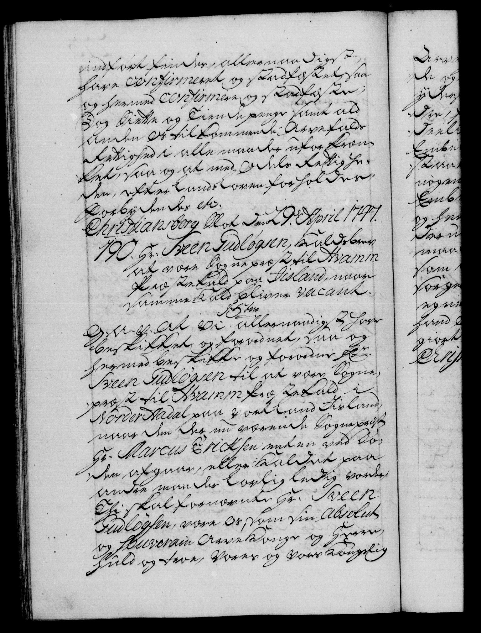 Danske Kanselli 1572-1799, AV/RA-EA-3023/F/Fc/Fca/Fcaa/L0035: Norske registre, 1746-1748, p. 273b