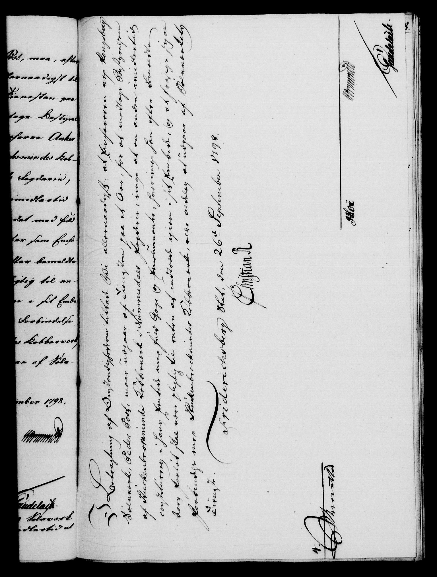 Rentekammeret, Renteskriverkontorene, AV/RA-EA-3115/M/Mf/Mfb/L0003: Relasjons- og resolusjonsprotokoll med register (merket RK 54.9), 1796-1798