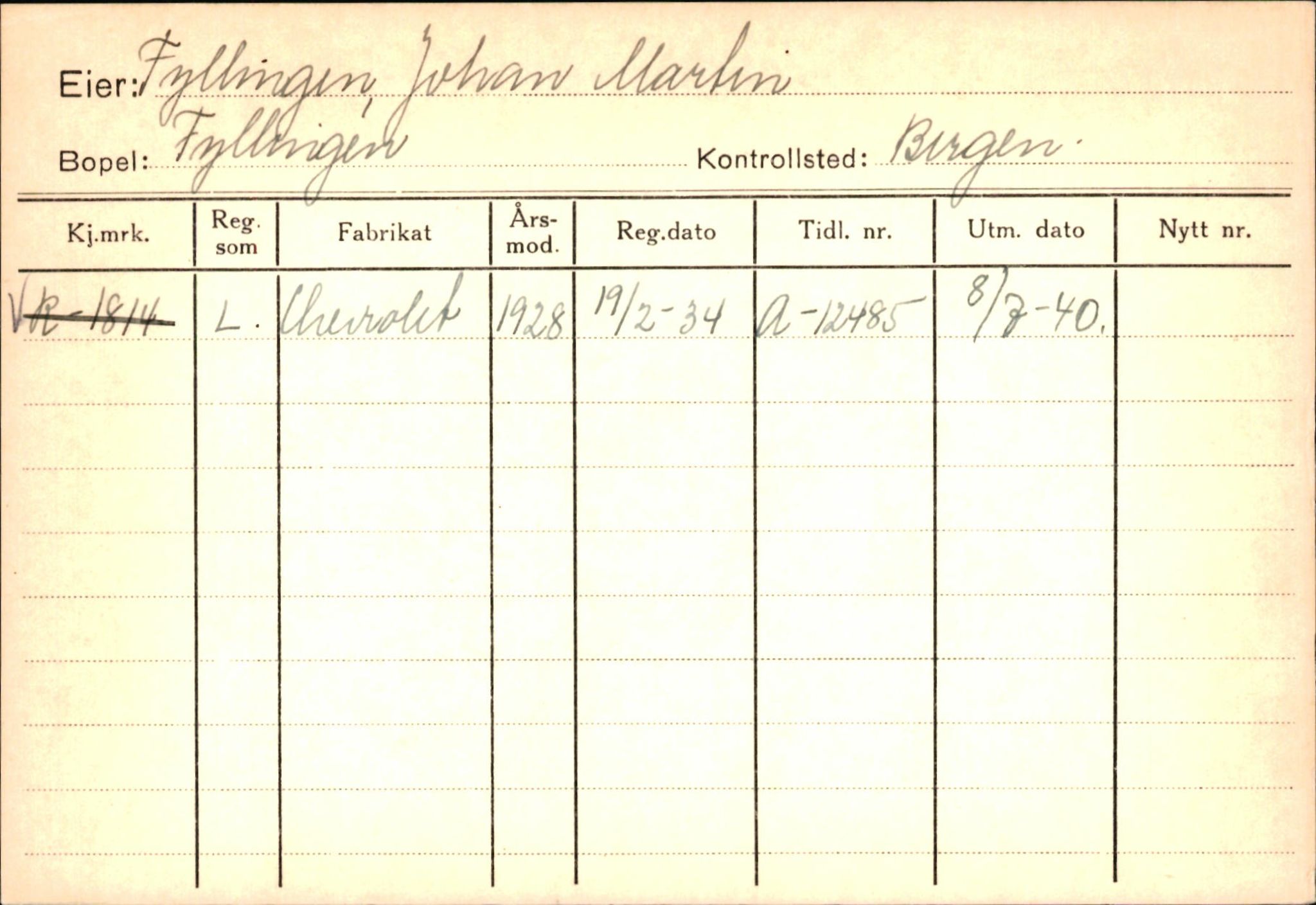 Statens vegvesen, Hordaland vegkontor, AV/SAB-A-5201/2/Ha/L0015: R-eierkort F-G, 1920-1971, p. 82